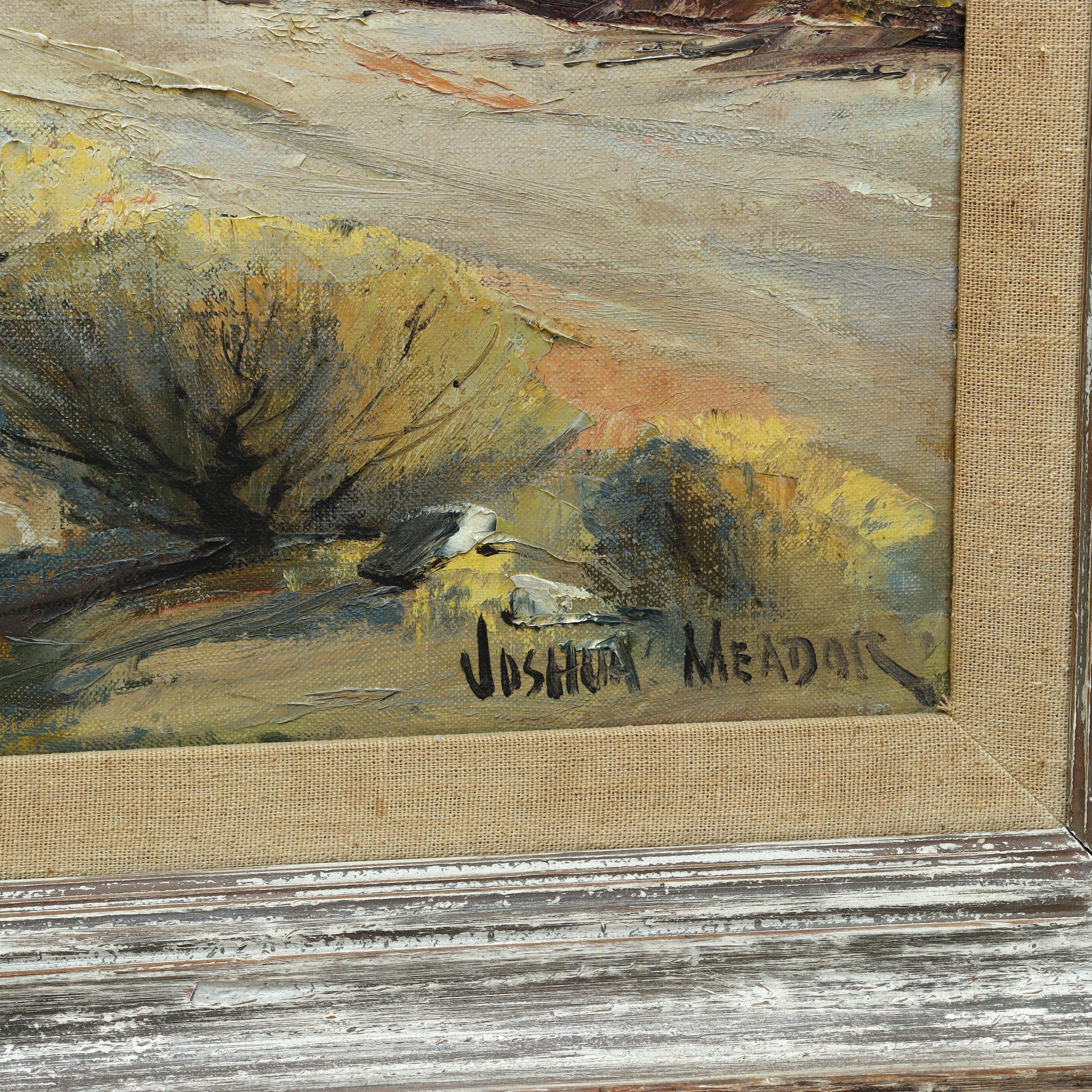 AW079: Joshua Meador "Off to School" Oil on Canvas