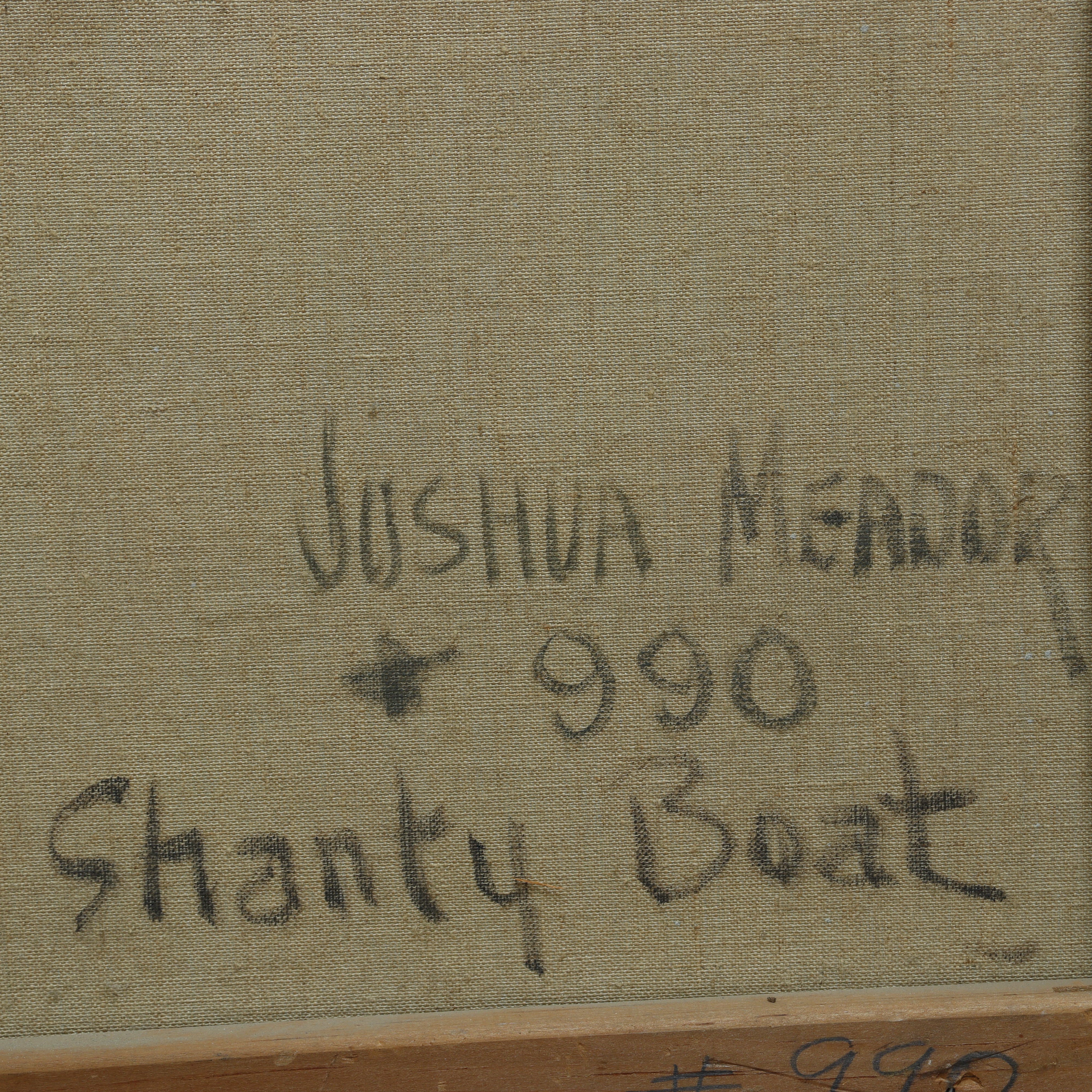AW080: Joshua Meador "Shanty Boat" Oil on Canvas