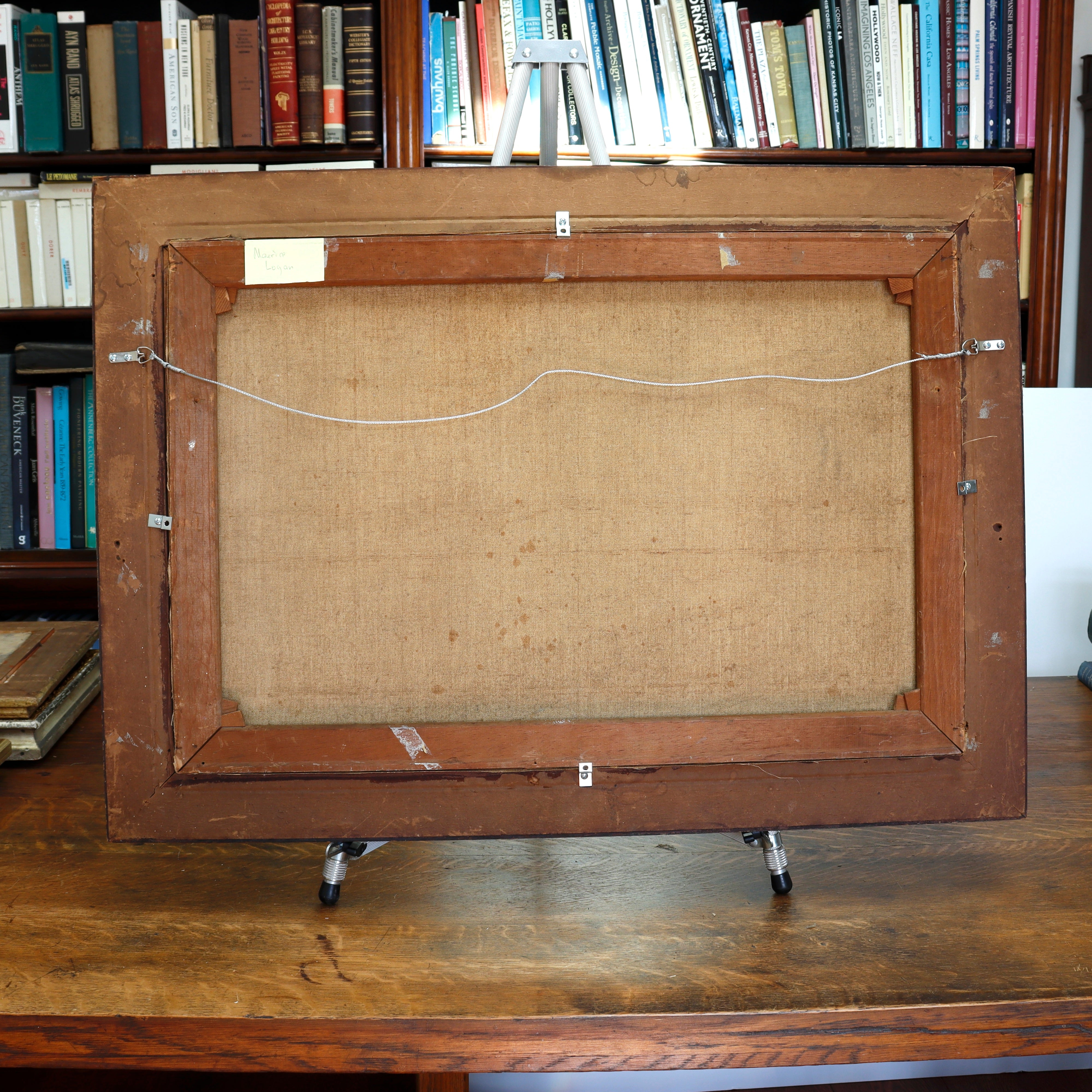 AW090: Maurice George Logan Spanish Galleon Circa 1920's Oil on Canvas Painting