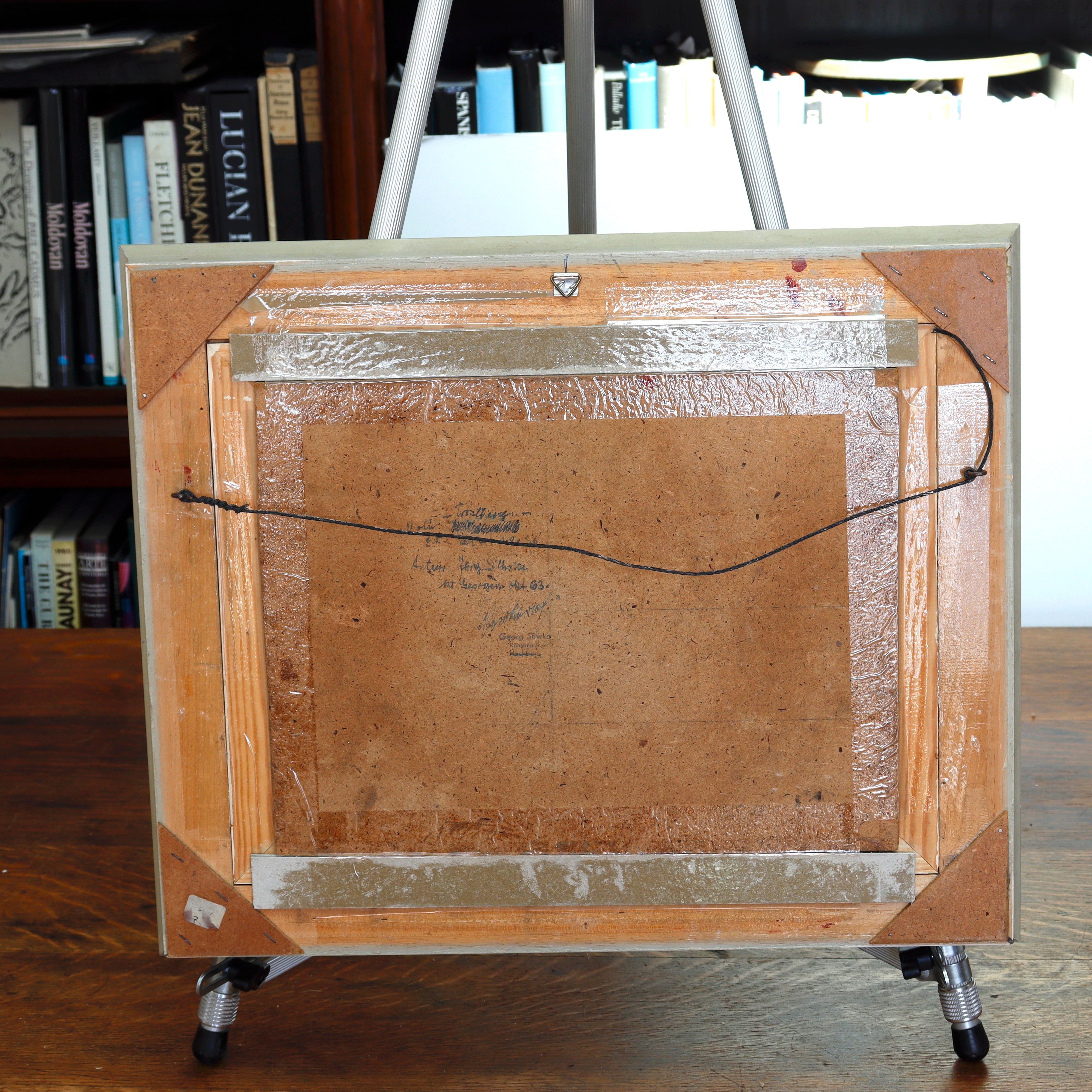 AW091: Georg Sliwka Impressionist European Village Oil on Board Painting Late 19th Century