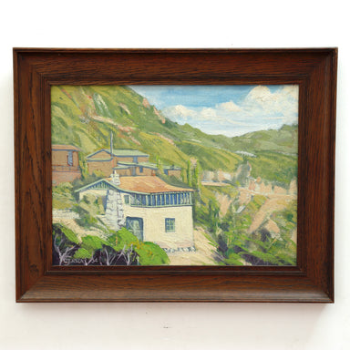 CT Jensen California Plen Oil on Board Painting Circa 1934 | Work of Man