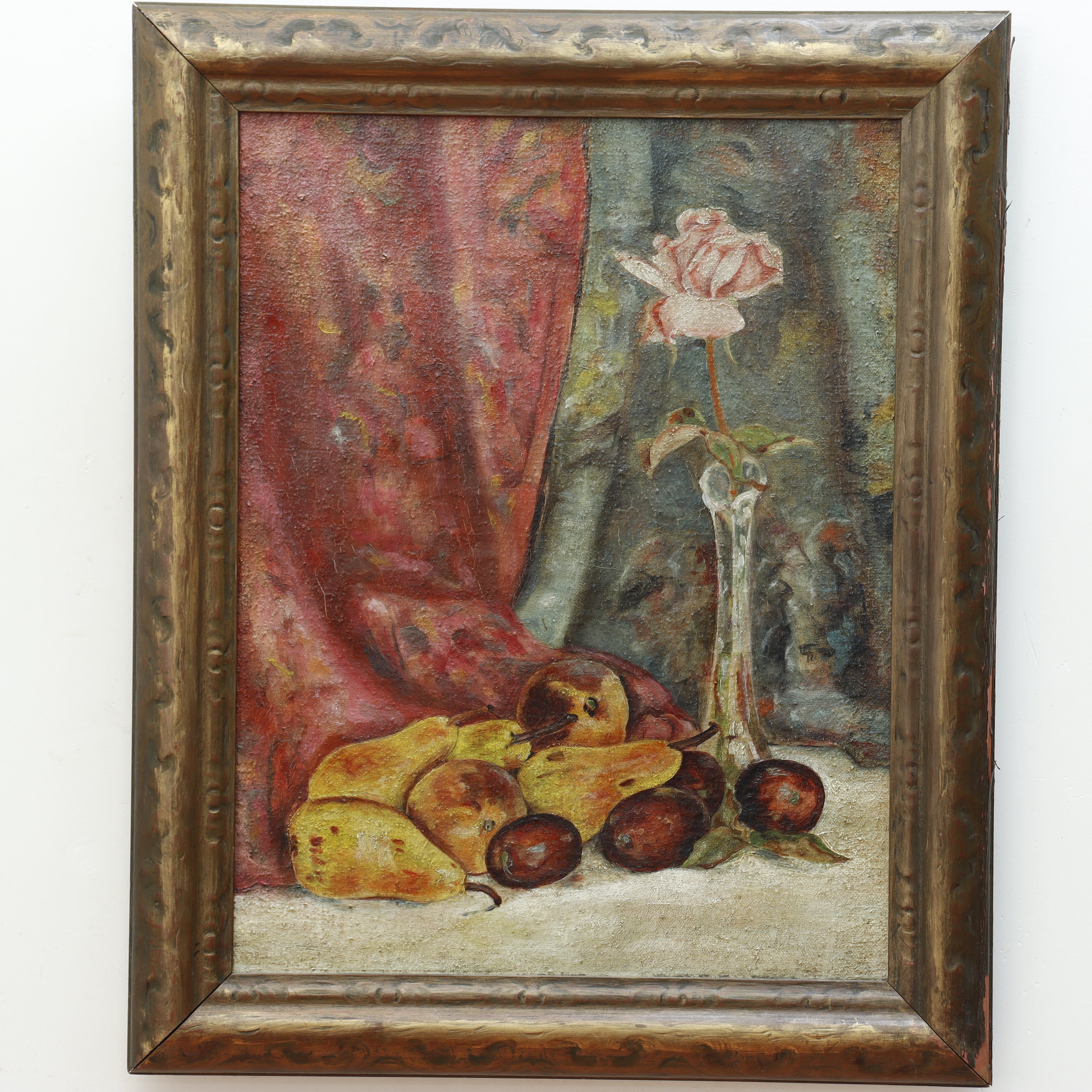 Modernist Post Impressionist Still Life Oil on Canvas Painting | Work of Man