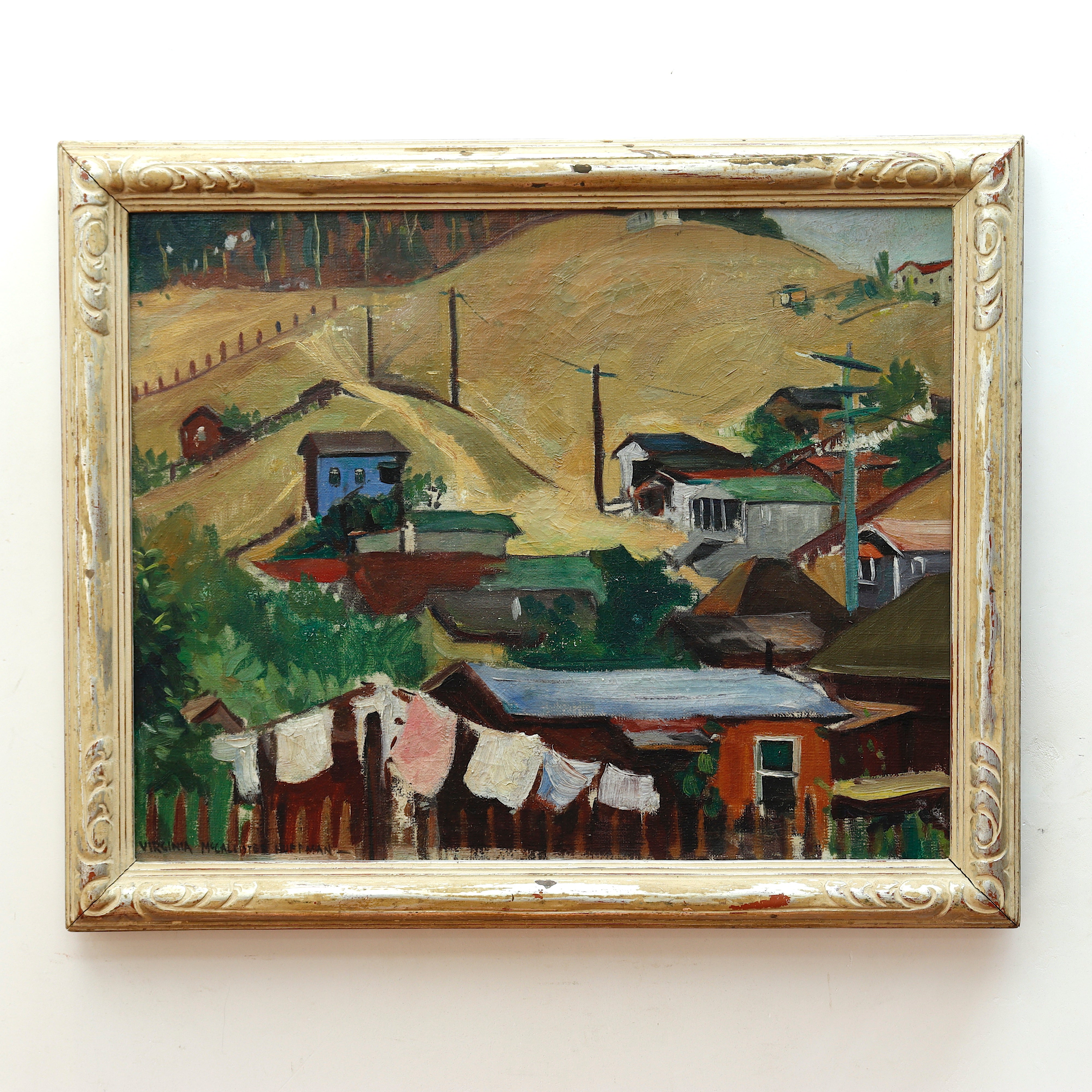 Virginia McCallister Huffman WPA Laguna Beach California Plein Air Oil on Canvas Painting | Work of Man