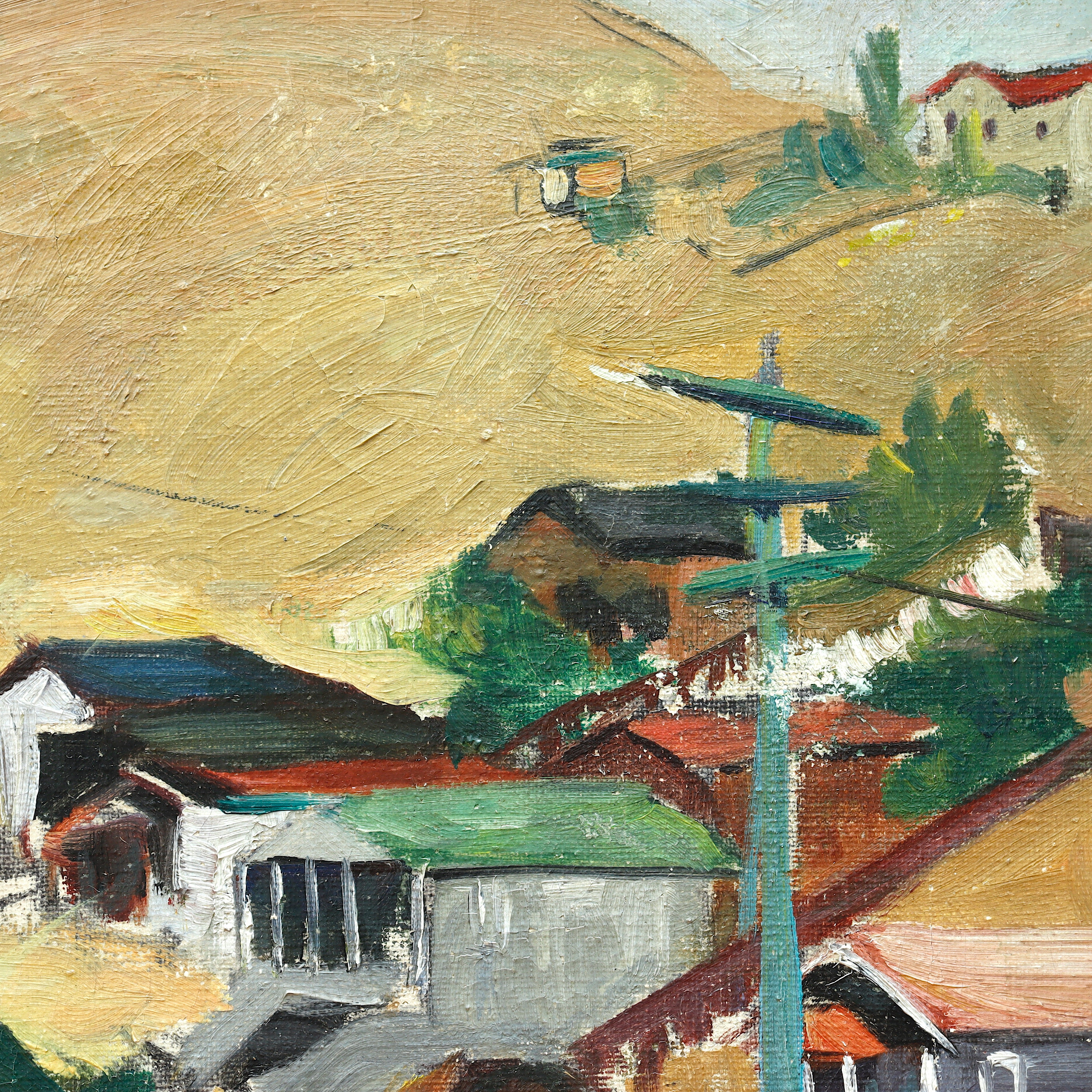 AW139: Virginia McCallister Huffman WPA Laguna Beach California Plein Air Oil on Canvas Painting