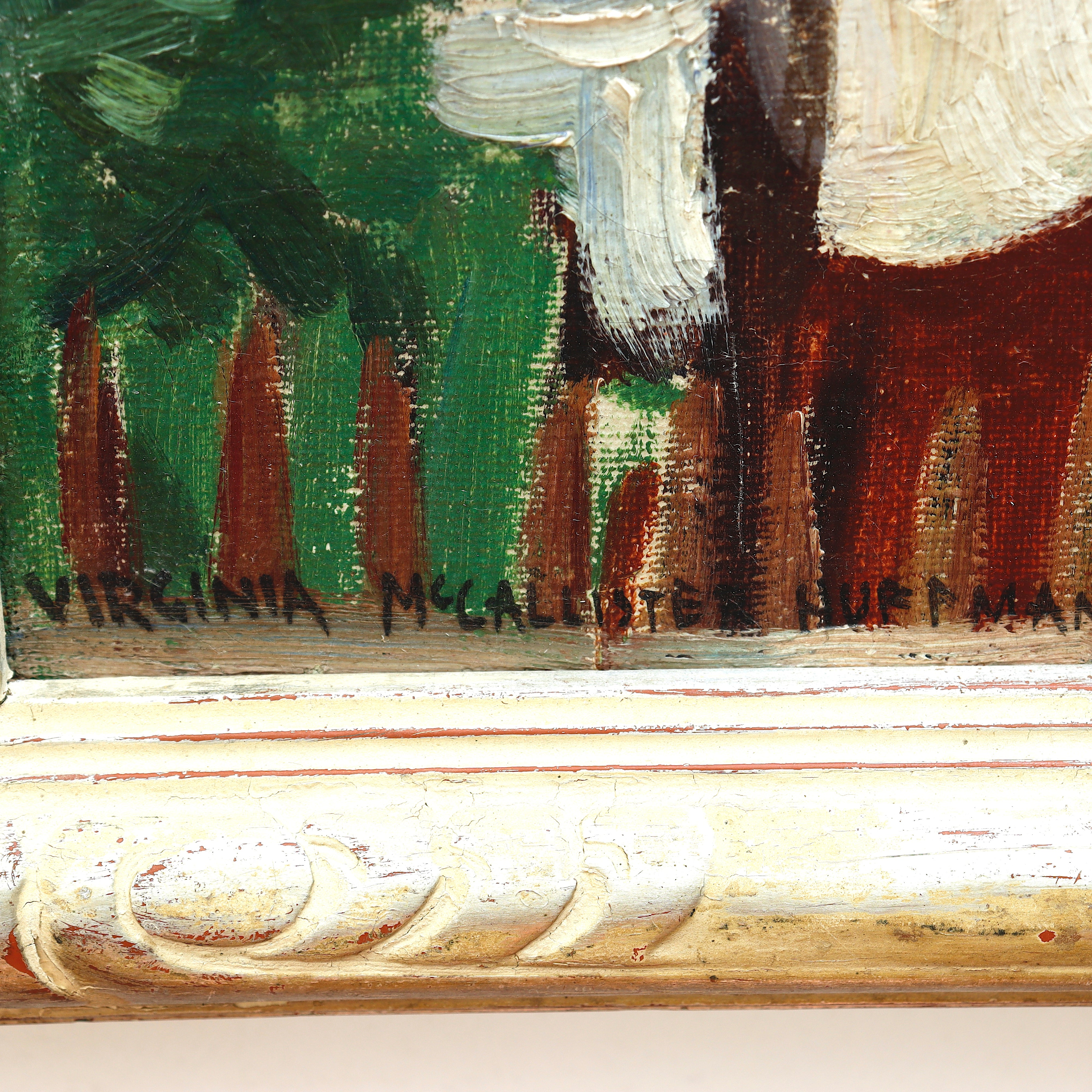 AW139: Virginia McCallister Huffman WPA Laguna Beach California Plein Air Oil on Canvas Painting