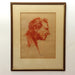 Myer Abel "Head of Man" Red Charcoal Drawing Early 20th Century | Work of Man