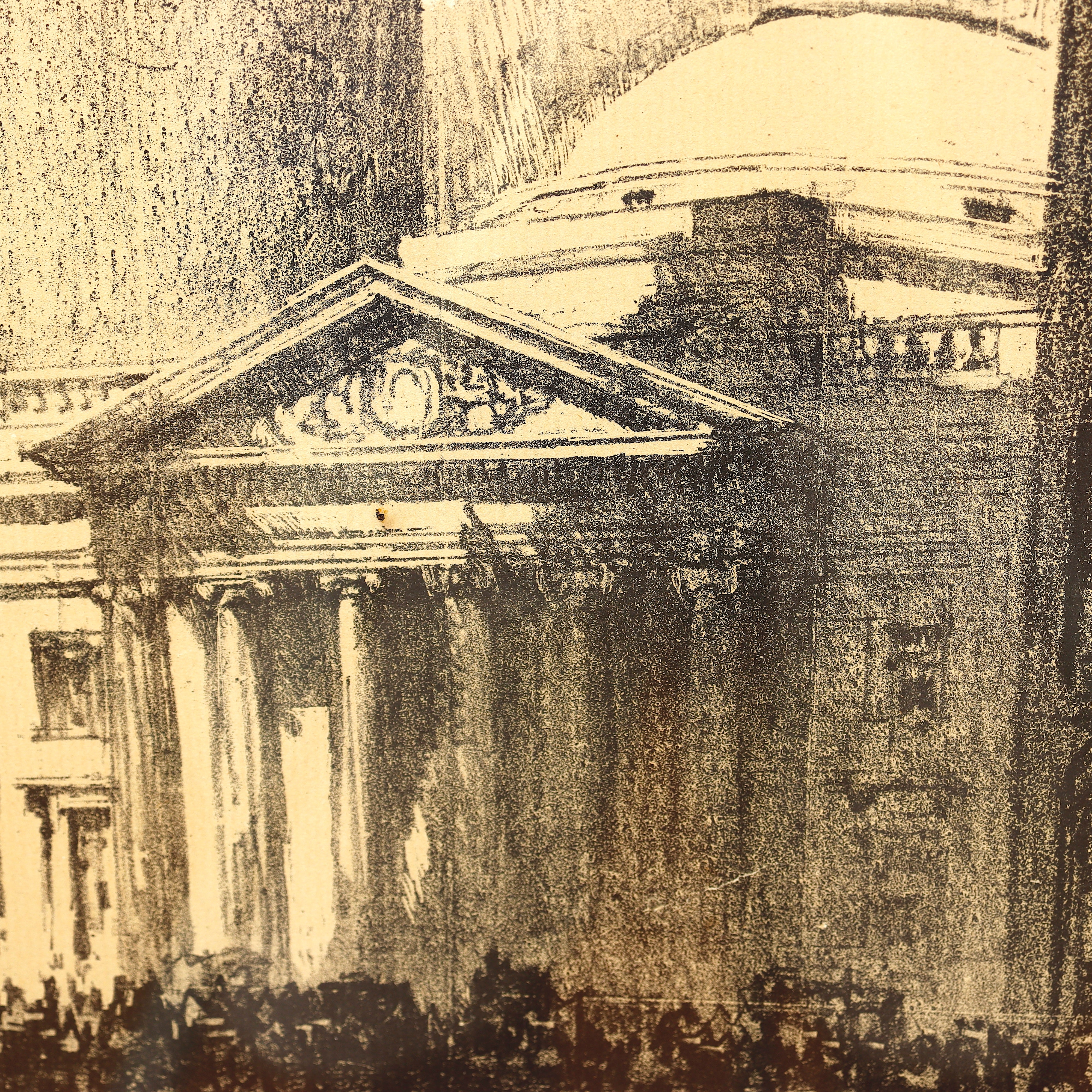 AW8-017: Joseph Pennell Original Lithograph of the Girard Trust Co. Philadelphia