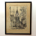 Joseph Pennell Original Lithograph of State House Yard Philadelphia Circa 1912 | Work of Man