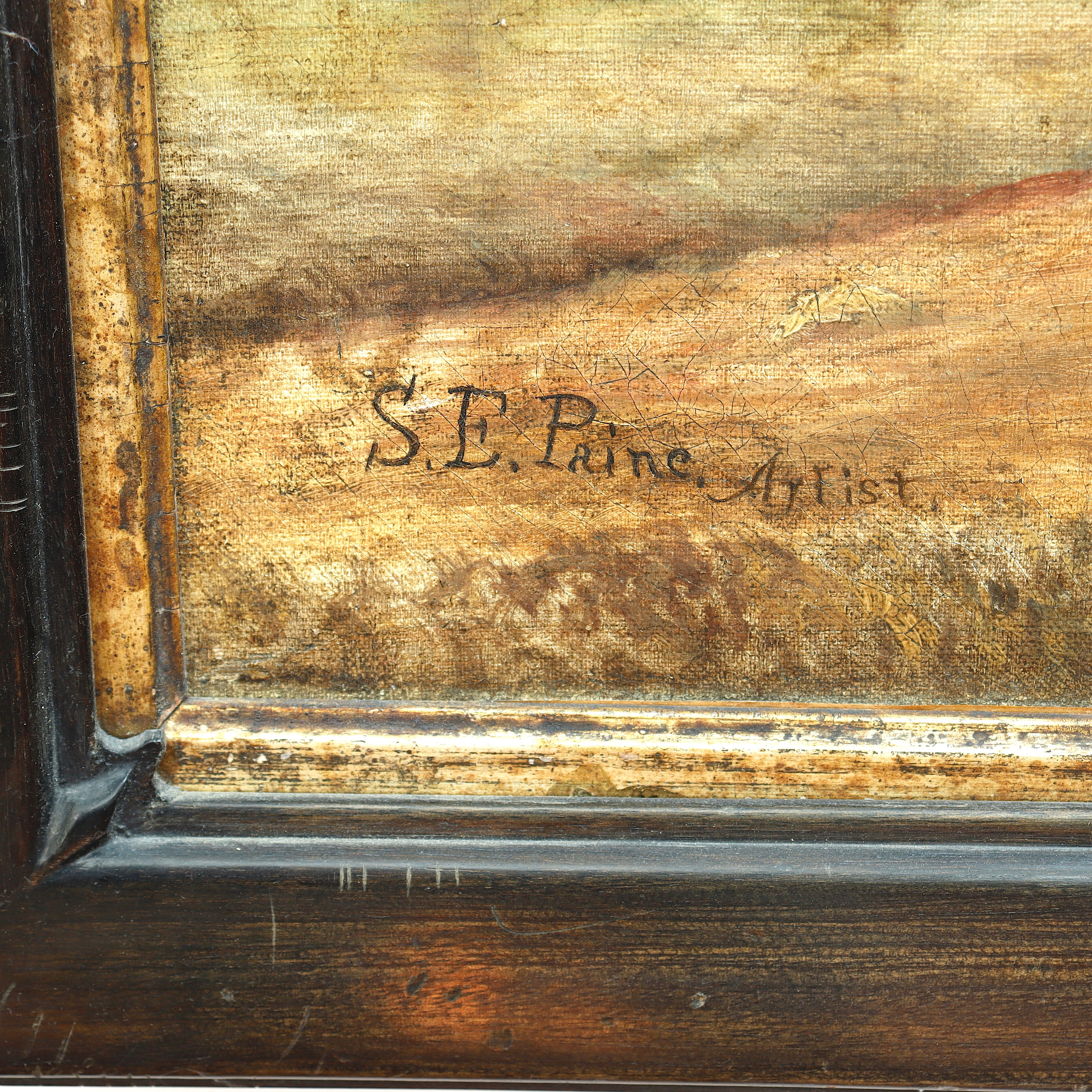 AW143: S E Paine Portrait of Horse Titled Geo. Wilks Jr Early 19th Century