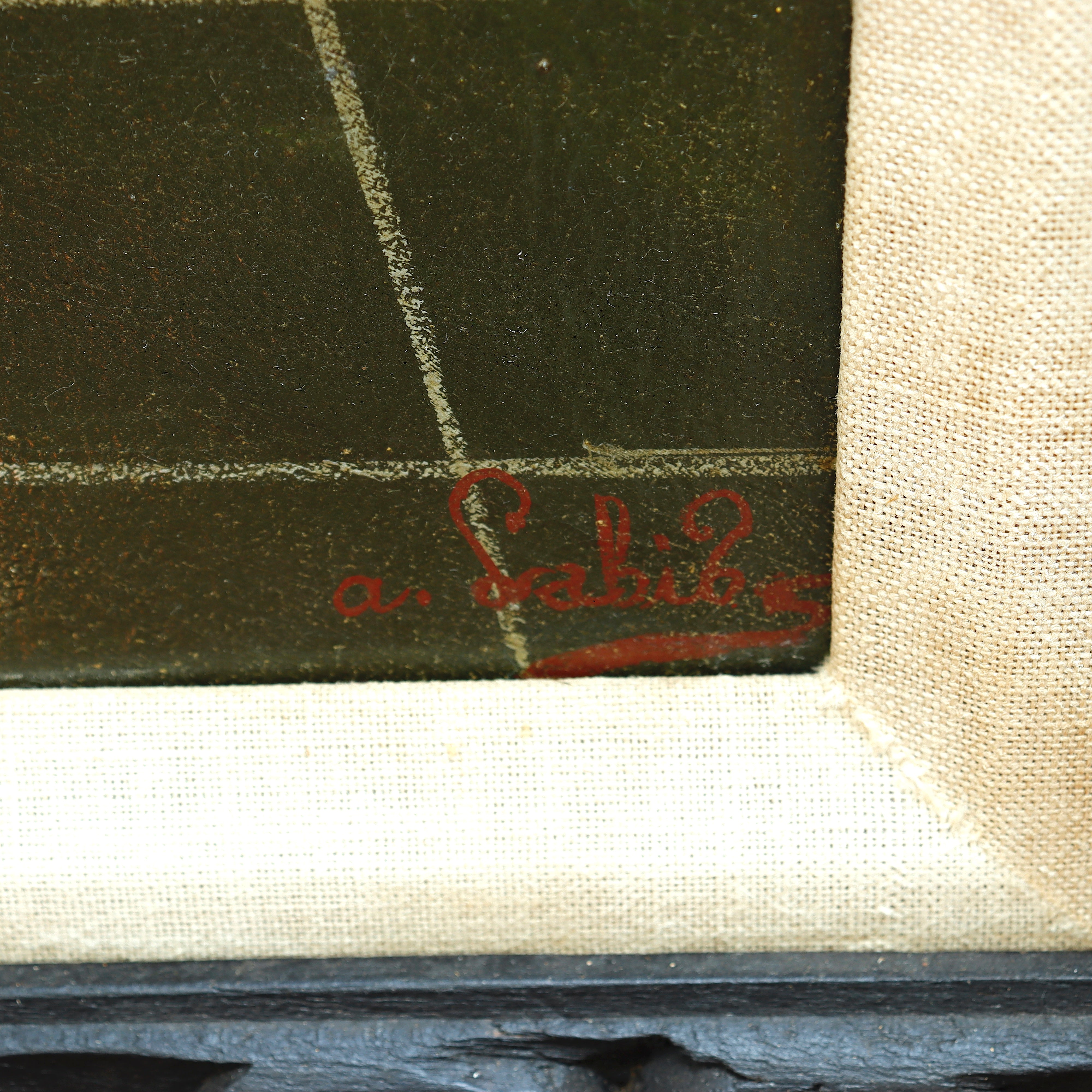 AW165: Agapito Labios Mexican Folk Art Painting of Boy in Sailor Costume