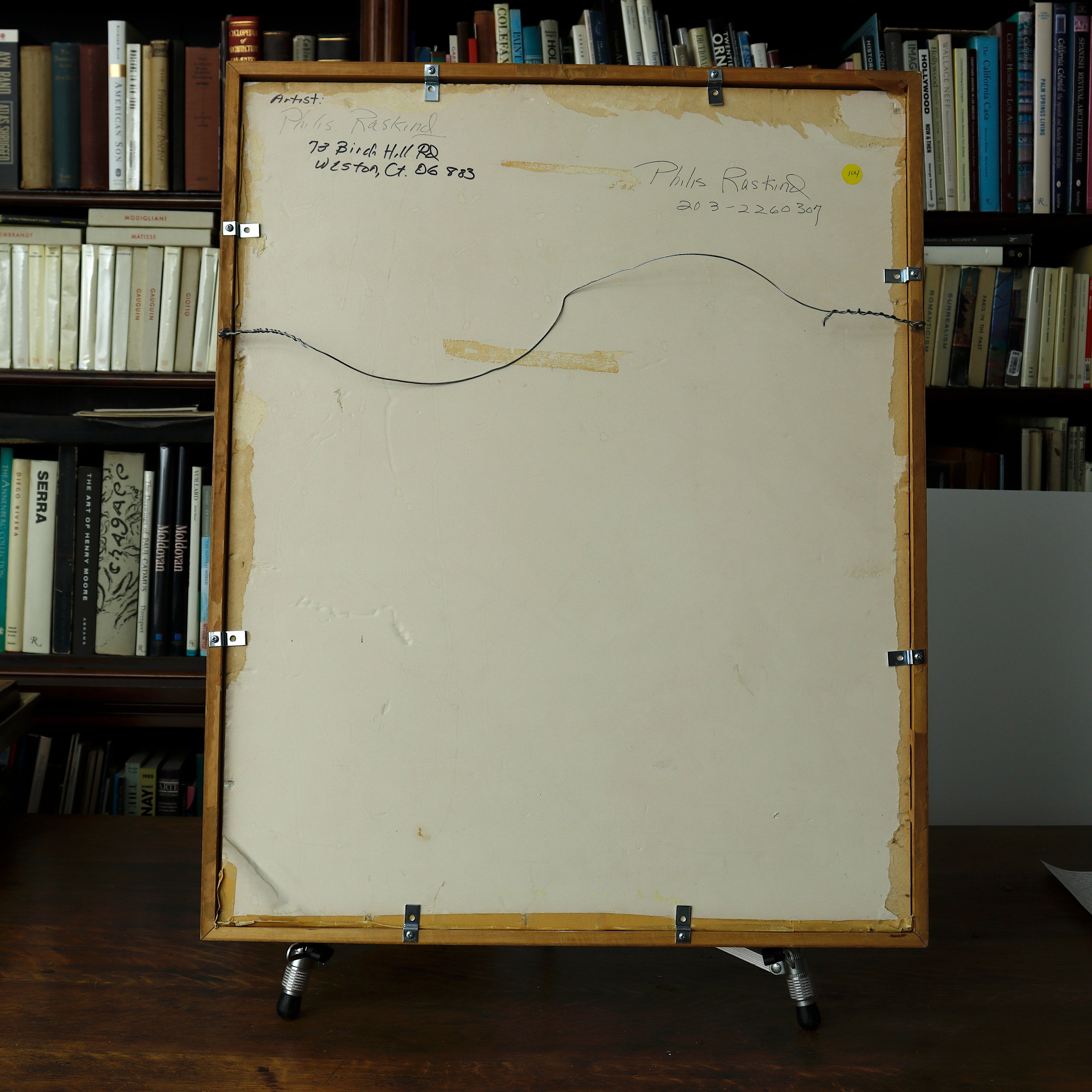 AW5-010: Philis Raskind Male Nude Crayon On Paper