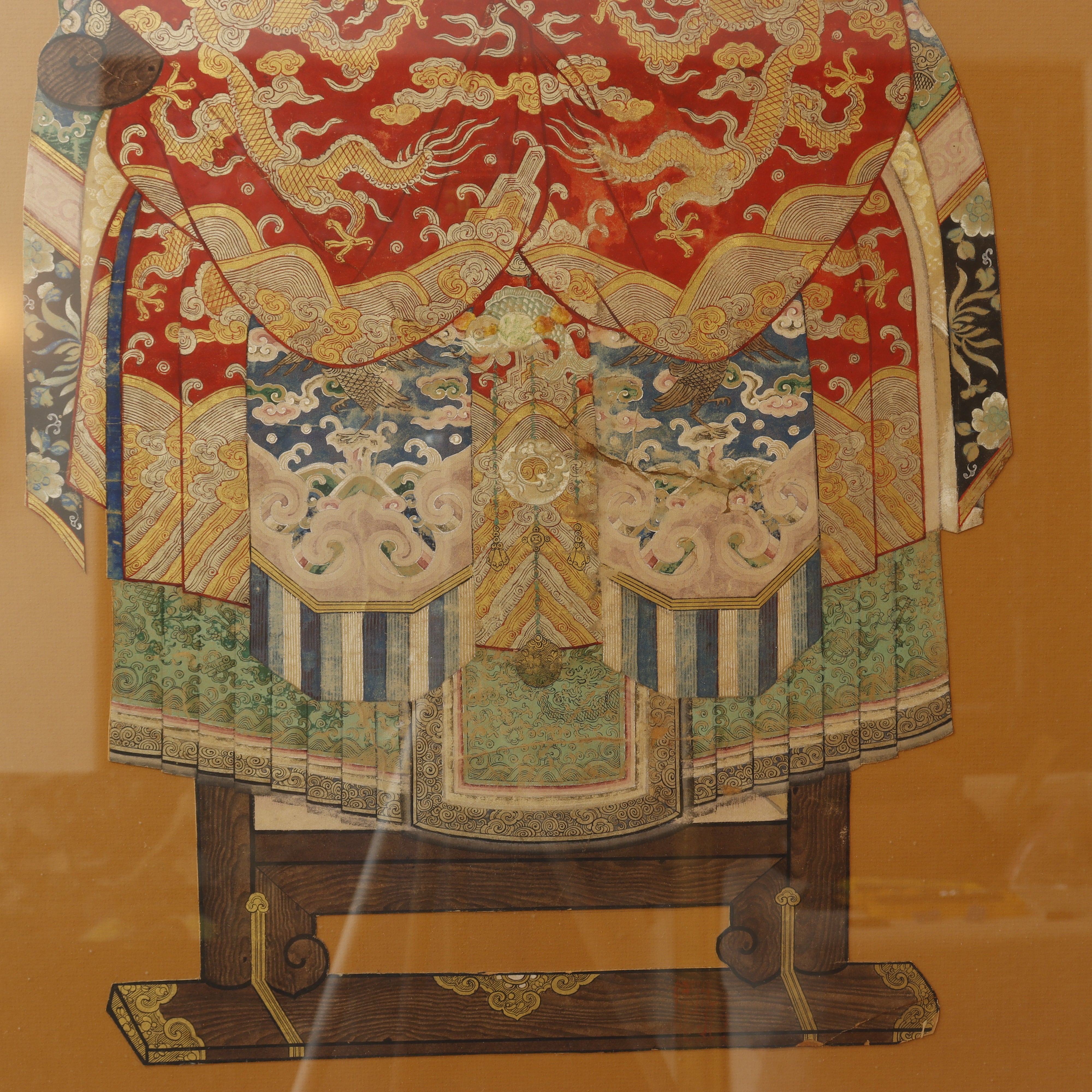 AW6-010: PAIR OF MID 19TH CENTURY CHINESE ANCESTRAL PORTRAITS PEN & INK