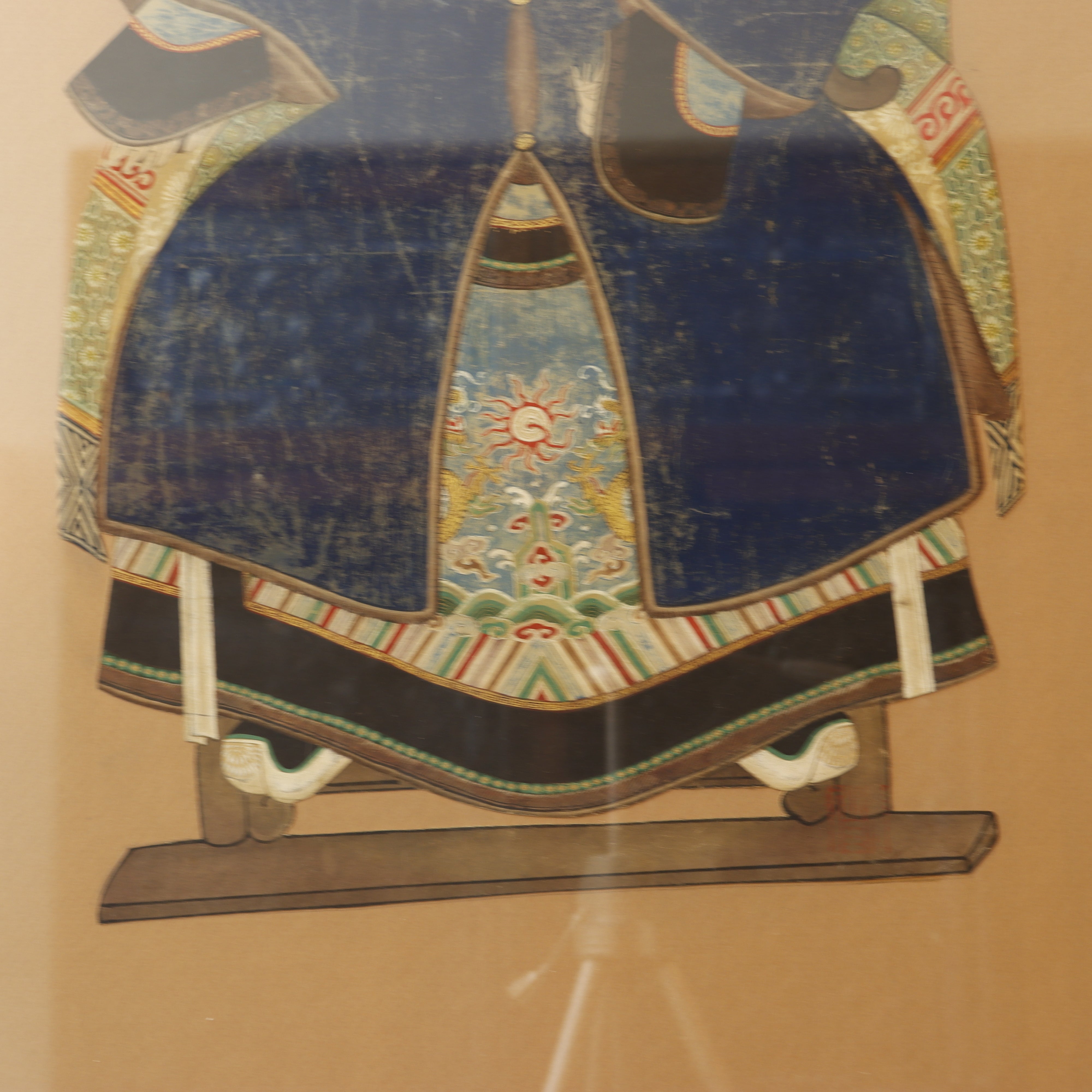 AW6-010: PAIR OF MID 19TH CENTURY CHINESE ANCESTRAL PORTRAITS PEN & INK