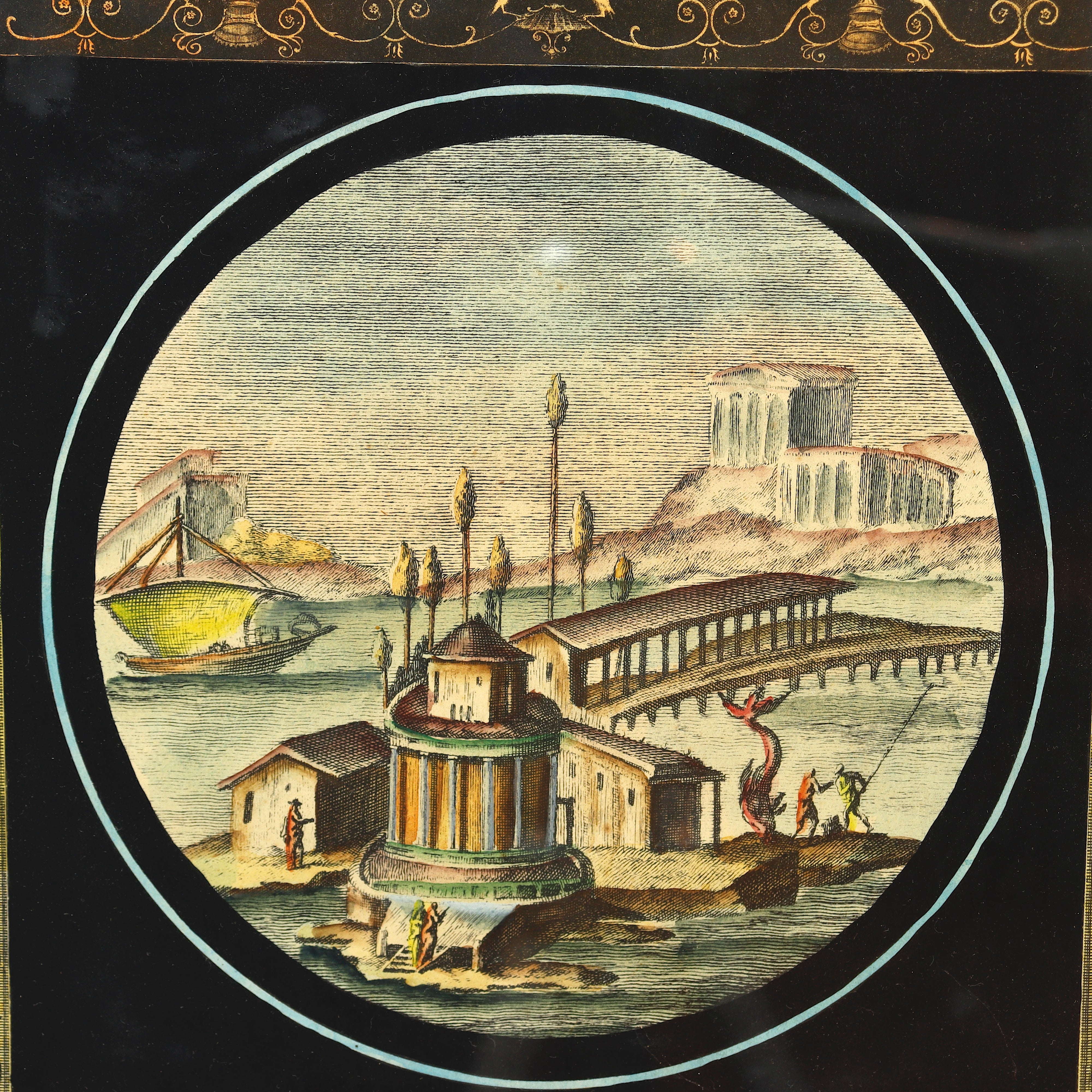 AW7-045: Roccus Pozzi After Nicolas Vanni Pair Chinoiserie Aquatint Etchings