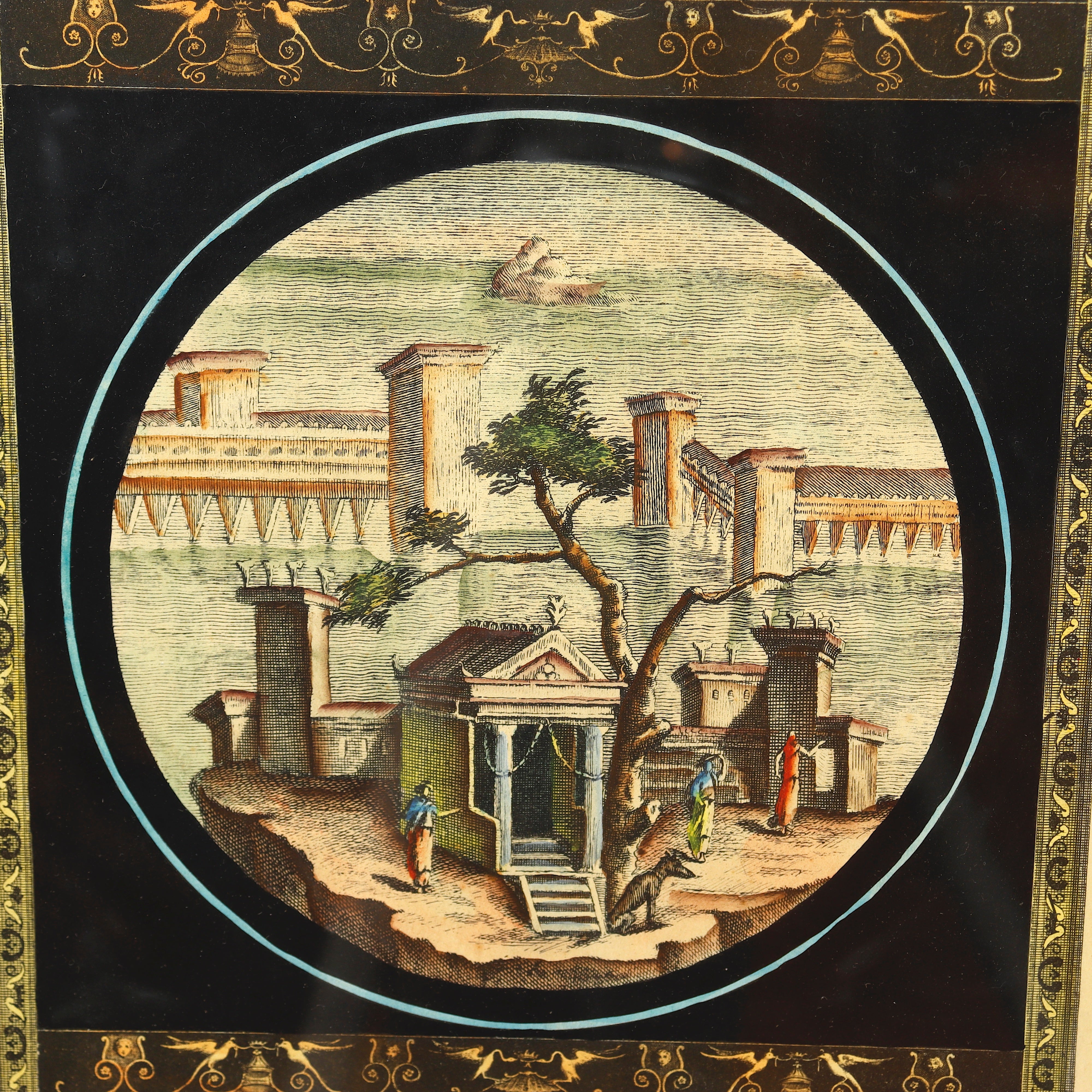 AW7-045: Roccus Pozzi After Nicolas Vanni Pair Chinoiserie Aquatint Etchings