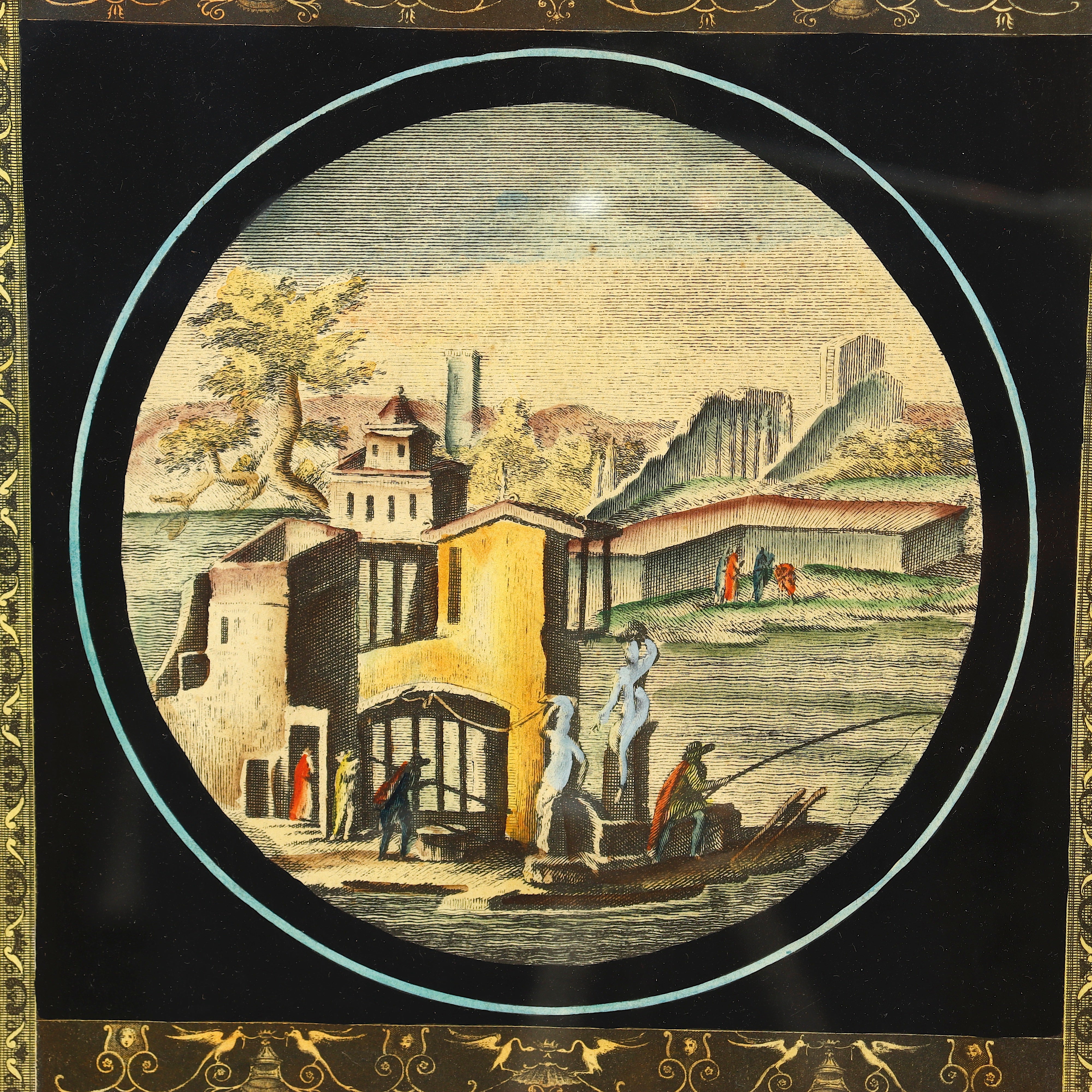 AW7-045: Roccus Pozzi After Nicolas Vanni Pair Chinoiserie Aquatint Etchings