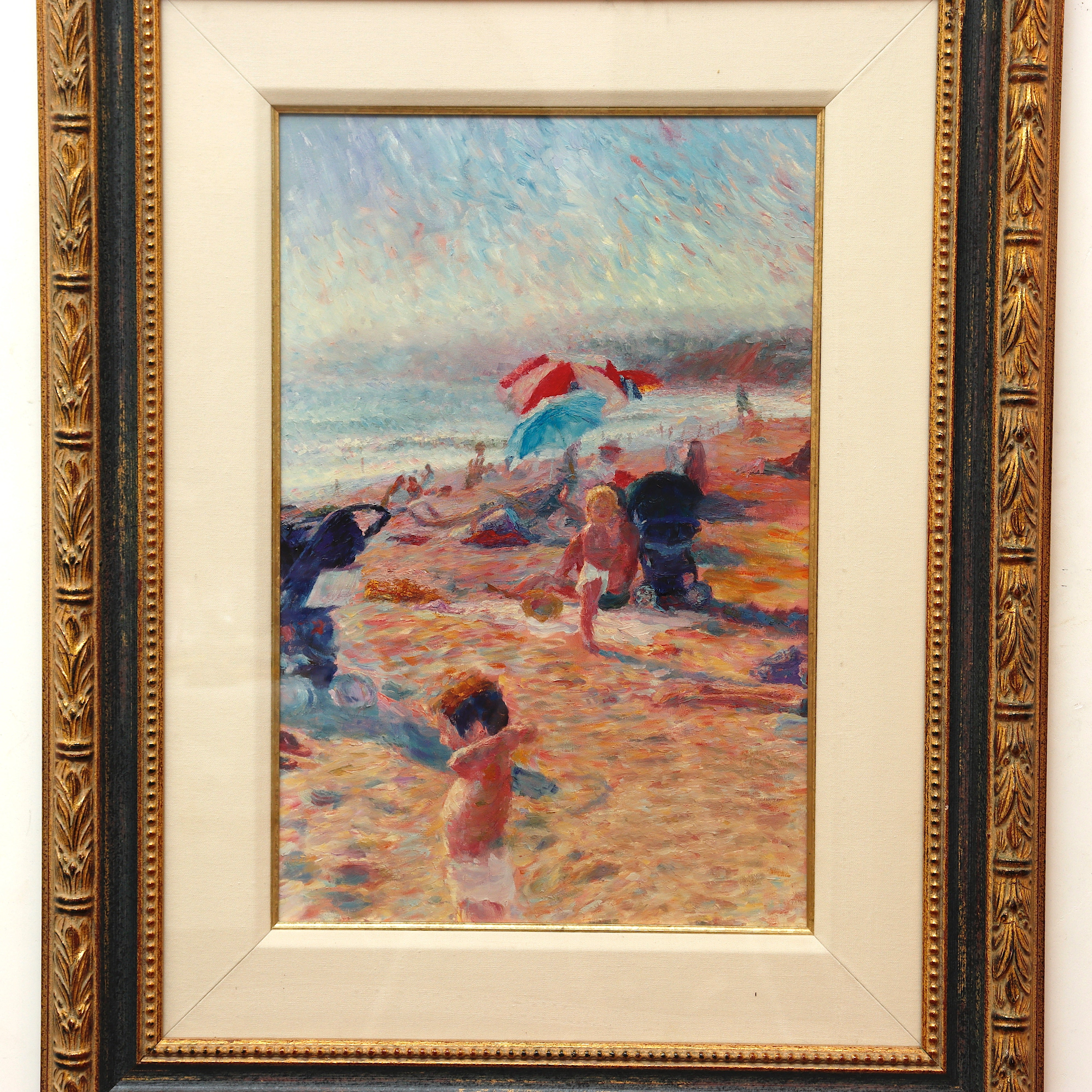 AW14-005: Robert Blehert Canvas Print Babes on the Beach