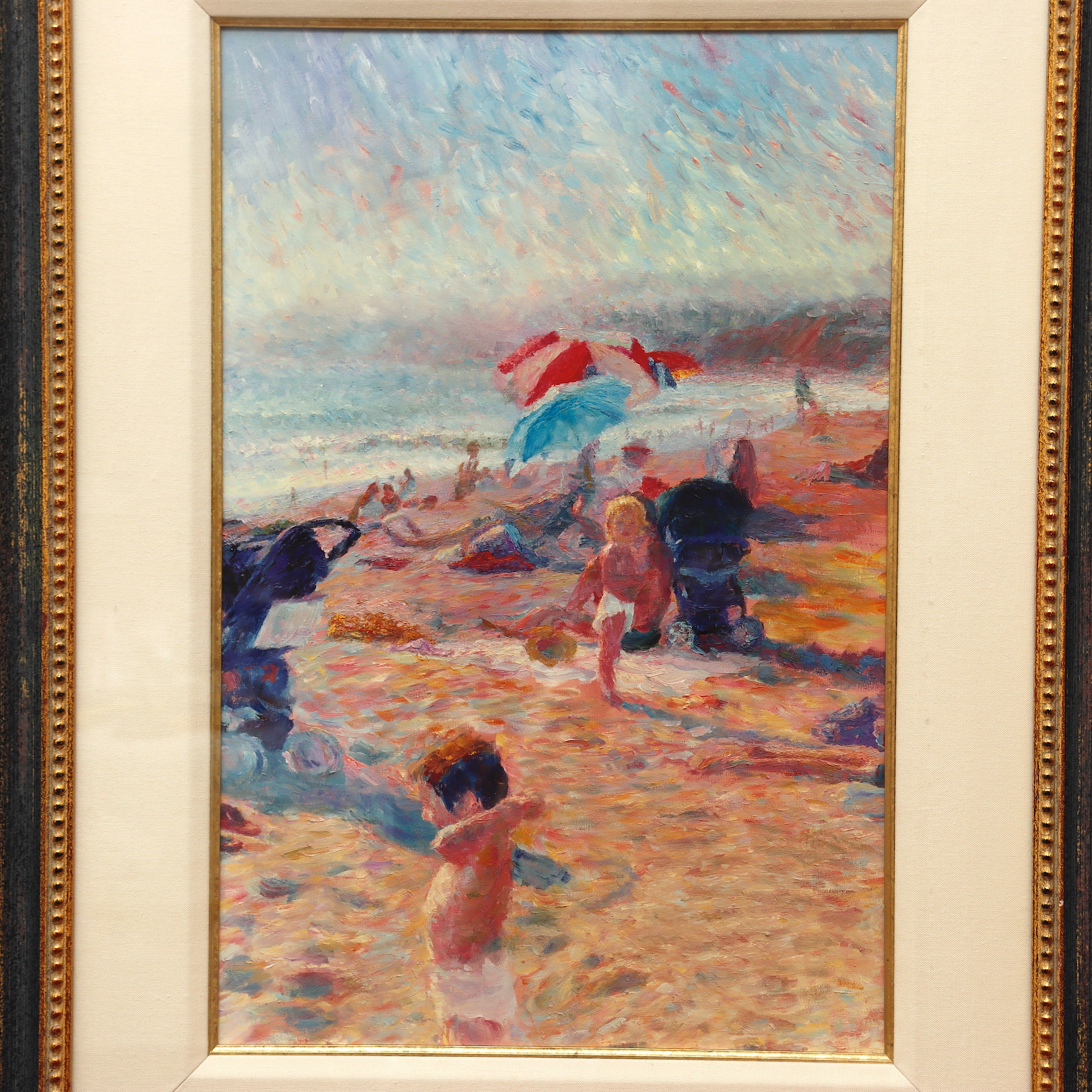 AW14-005: Robert Blehert Canvas Print Babes on the Beach