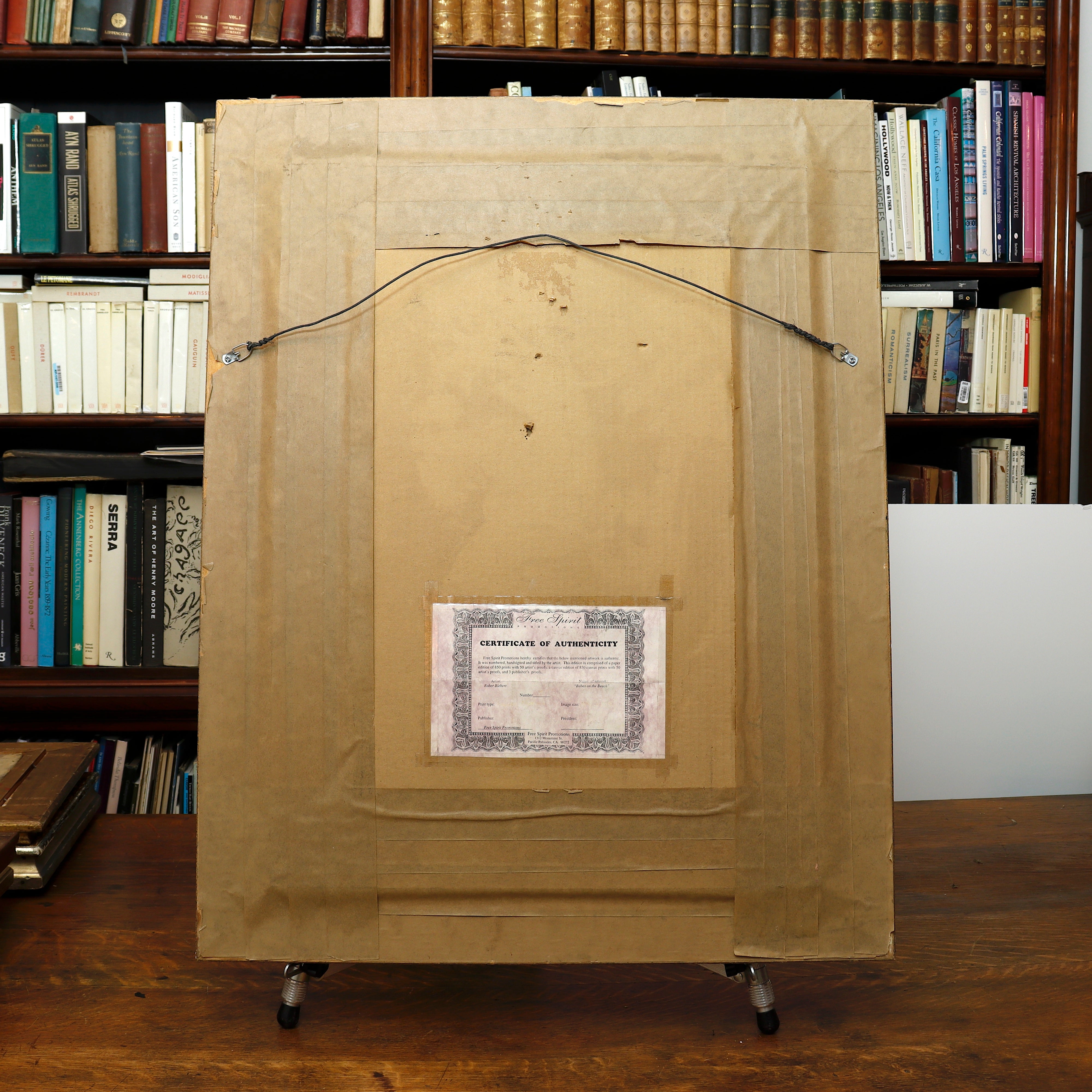 AW14-005: Robert Blehert Canvas Print Babes on the Beach