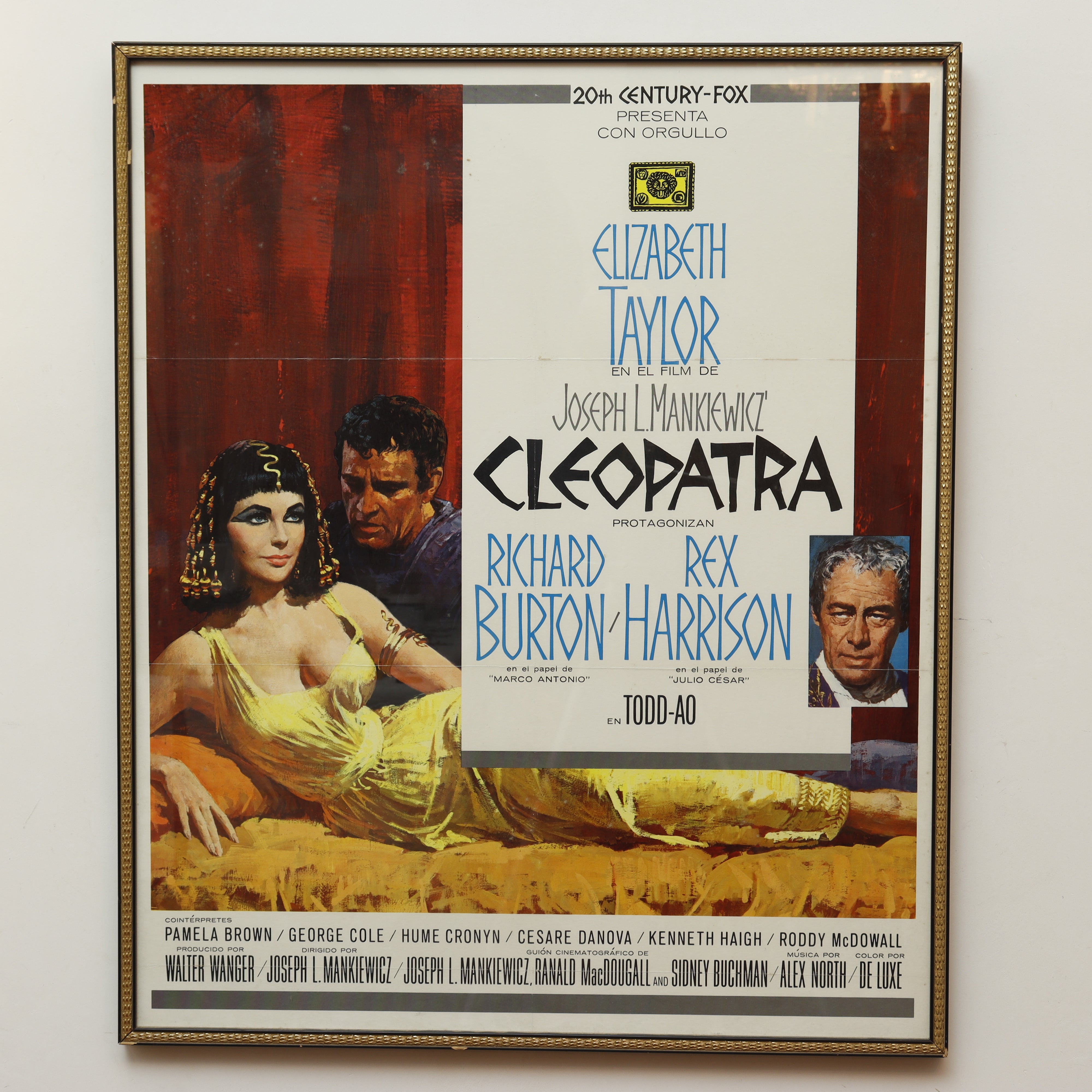 Cleopatra Movie Poster Circa 1963 Spanish Market | Work of Man