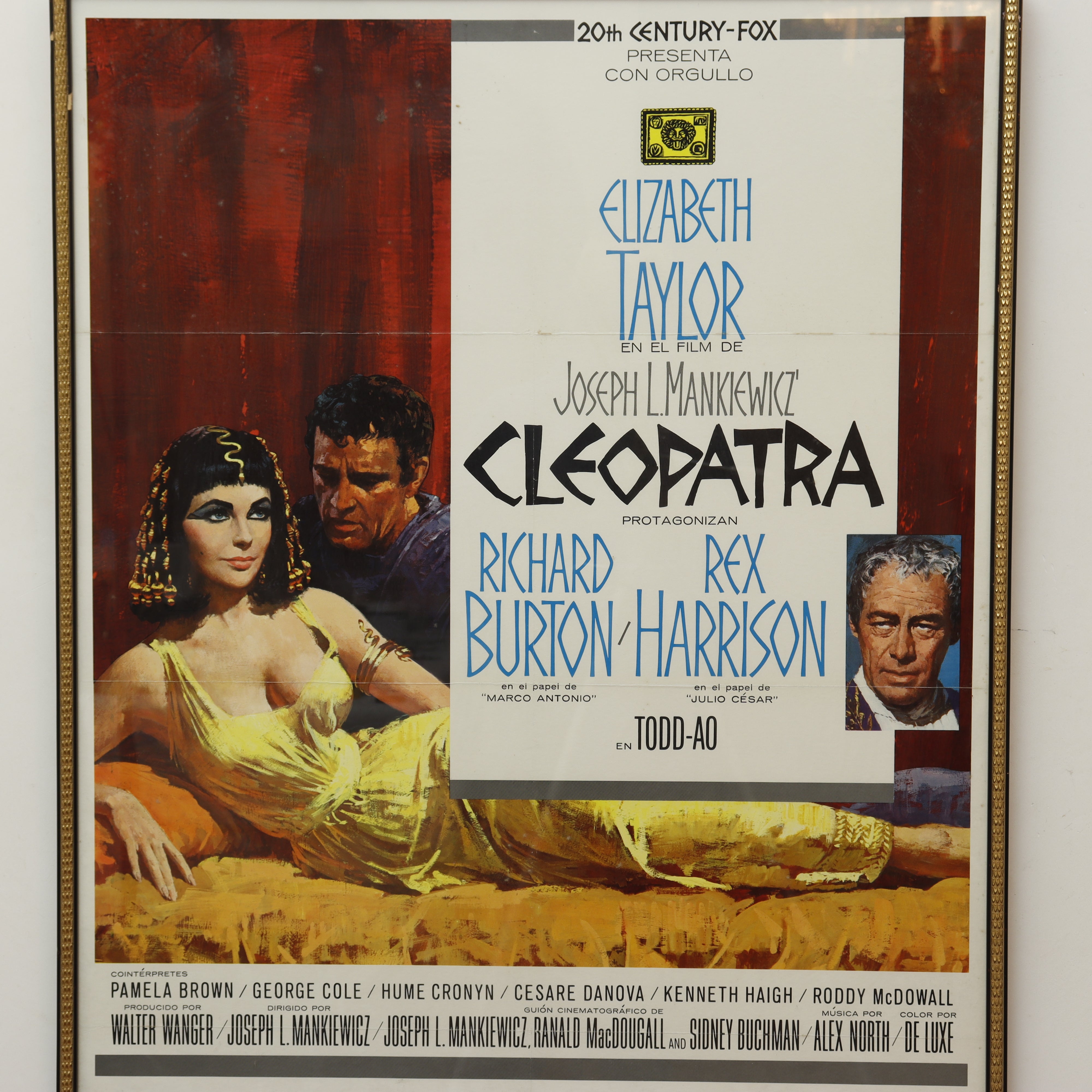 AW8-046: Cleopatra Movie Poster Circa 1963 Spanish Market