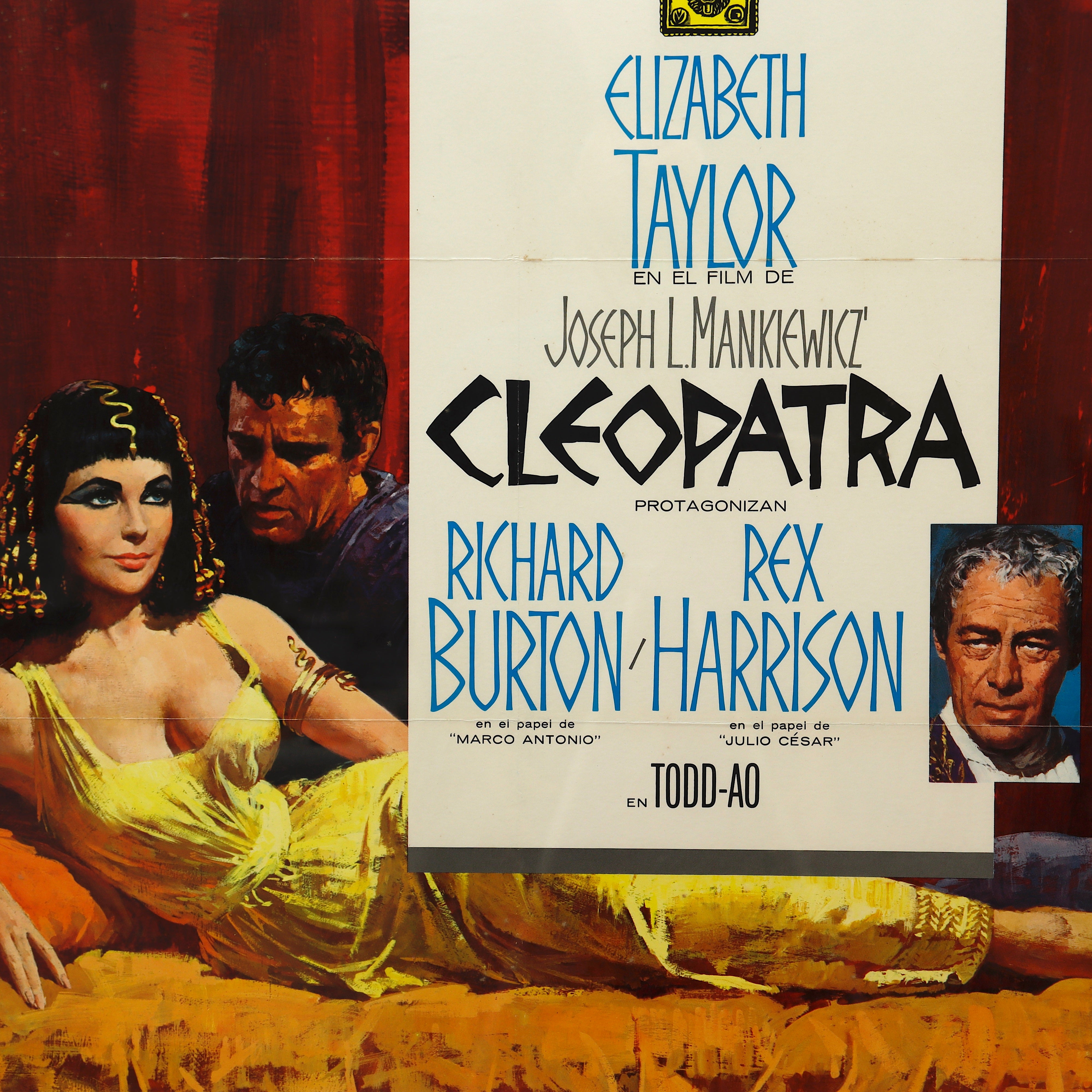AW8-046: Cleopatra Movie Poster Circa 1963 Spanish Market