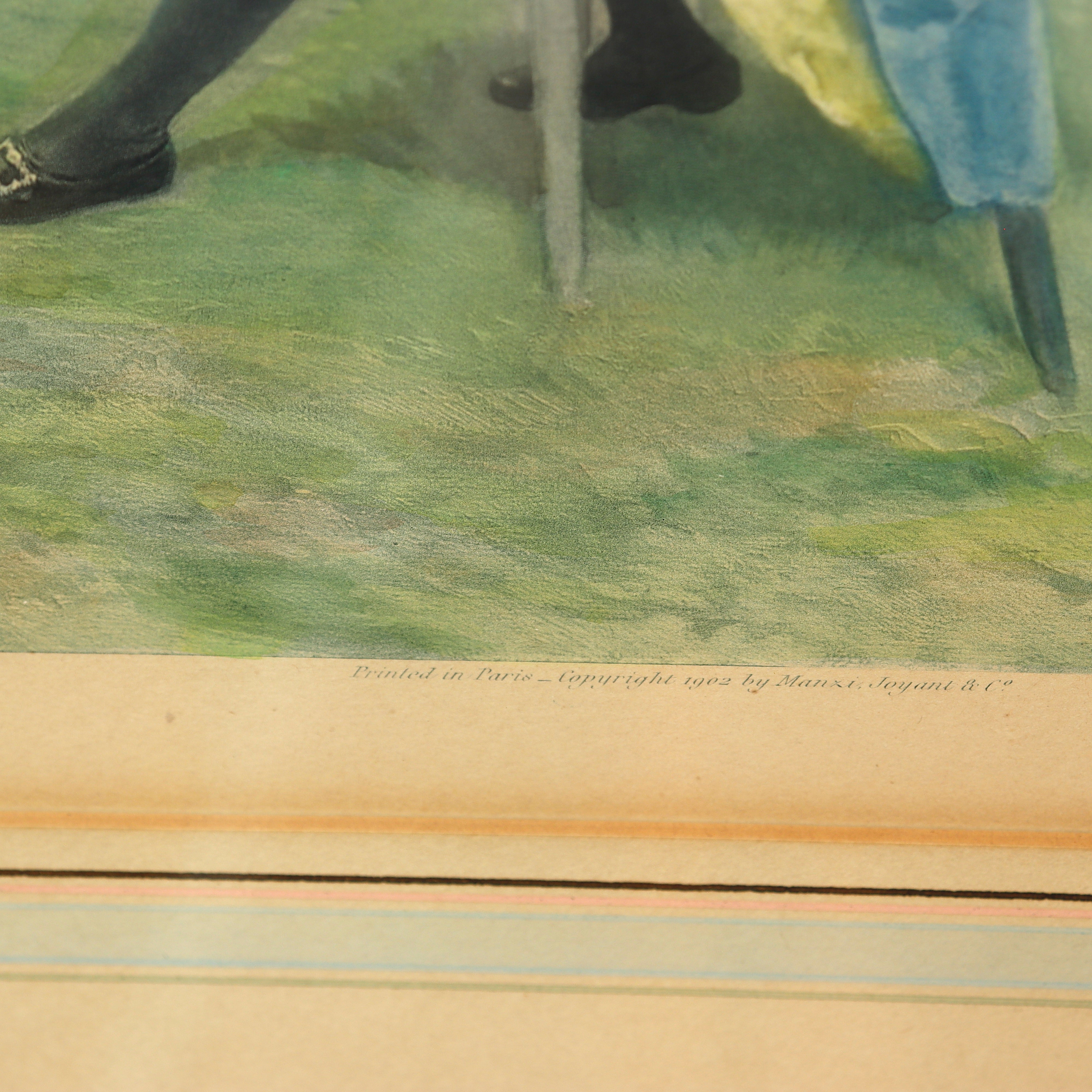 AW8-080: Lucius Rossi Complimentary Pair Antique Lithographs Printed by Manzi Joyant