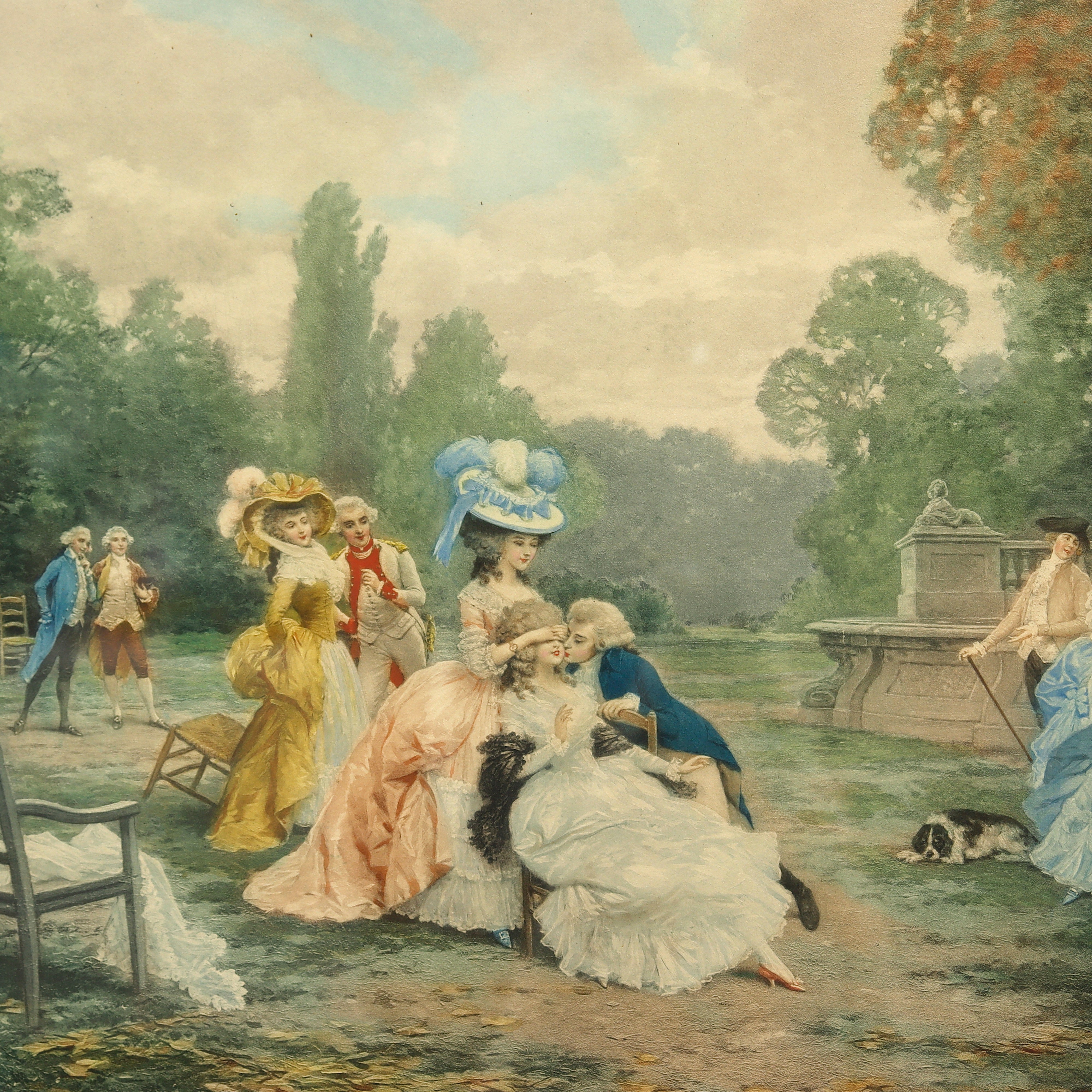 AW8-080: Lucius Rossi Complimentary Pair Antique Lithographs Printed by Manzi Joyant