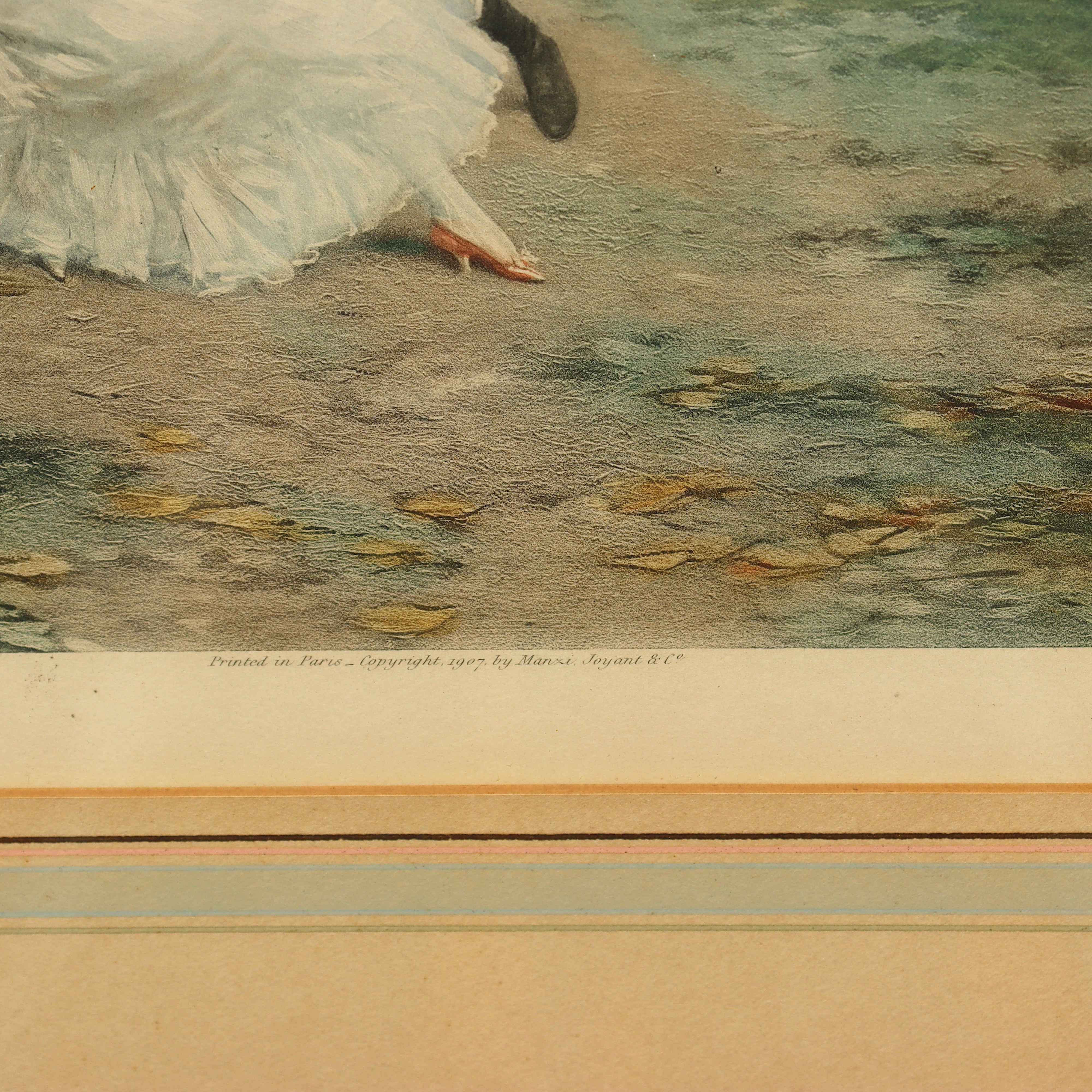 AW8-080: Lucius Rossi Complimentary Pair Antique Lithographs Printed by Manzi Joyant