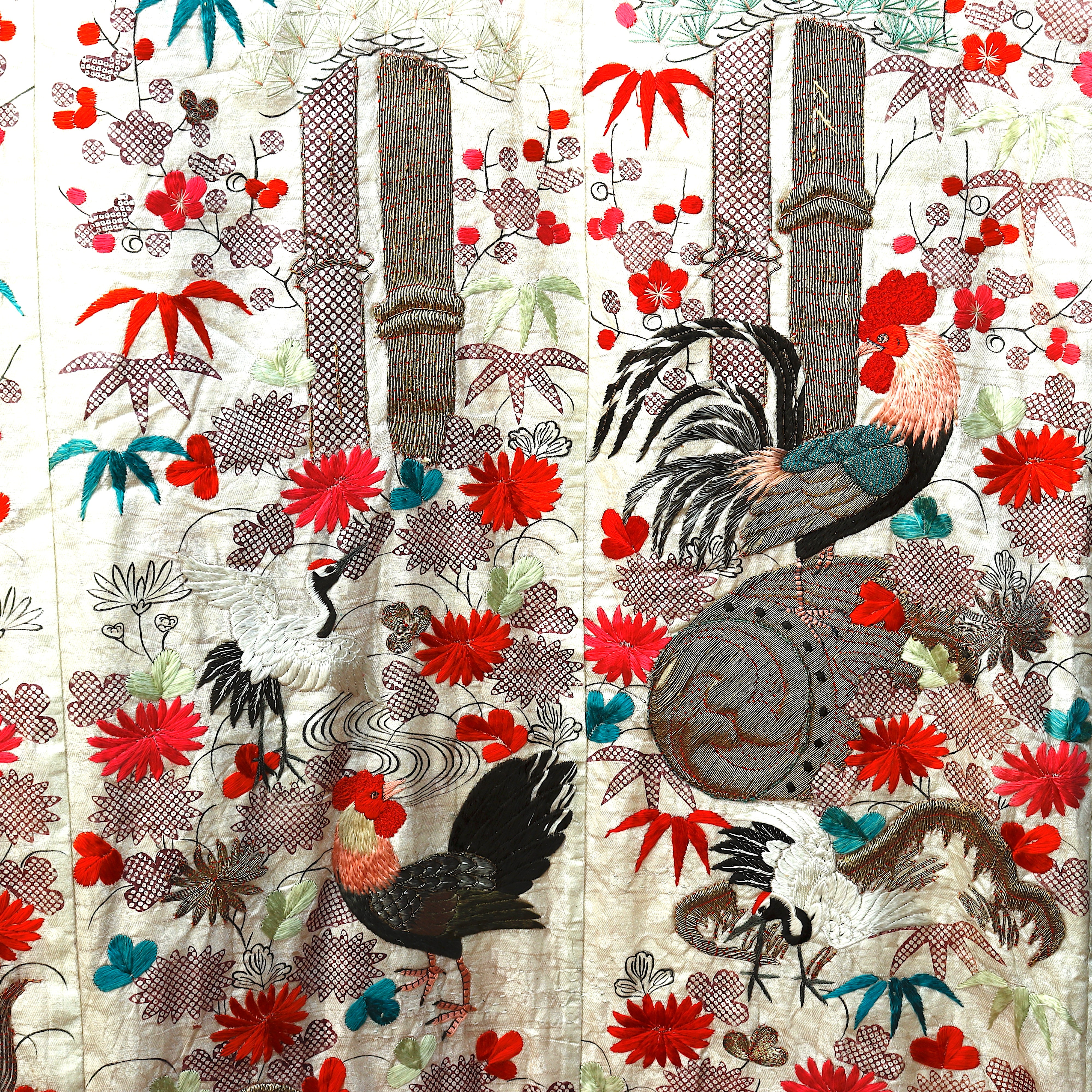 TX4-001: Antique Japanese Uchikake Outer Wedding Robe Early 19th Century