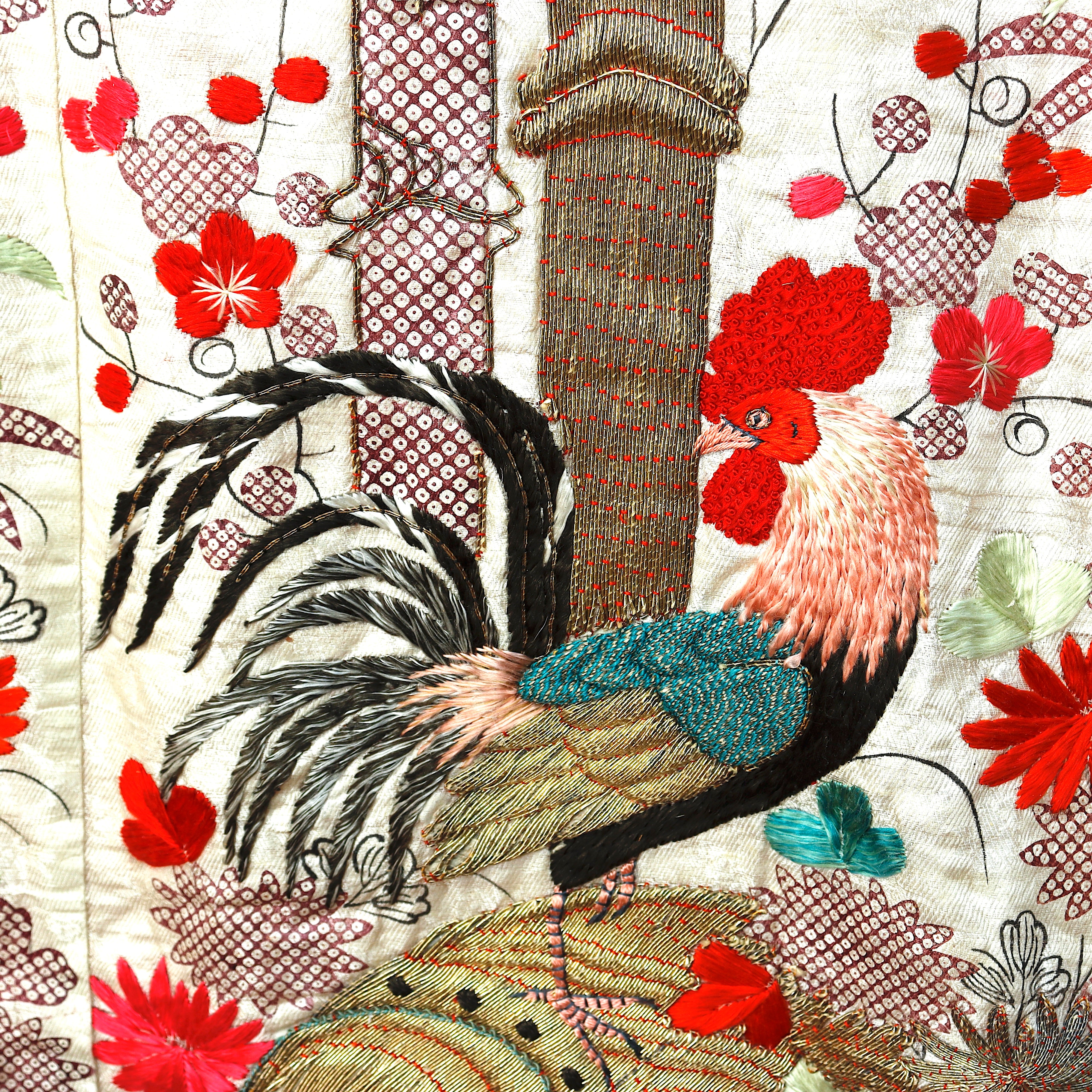 TX4-001: Antique Japanese Uchikake Outer Wedding Robe Early 19th Century