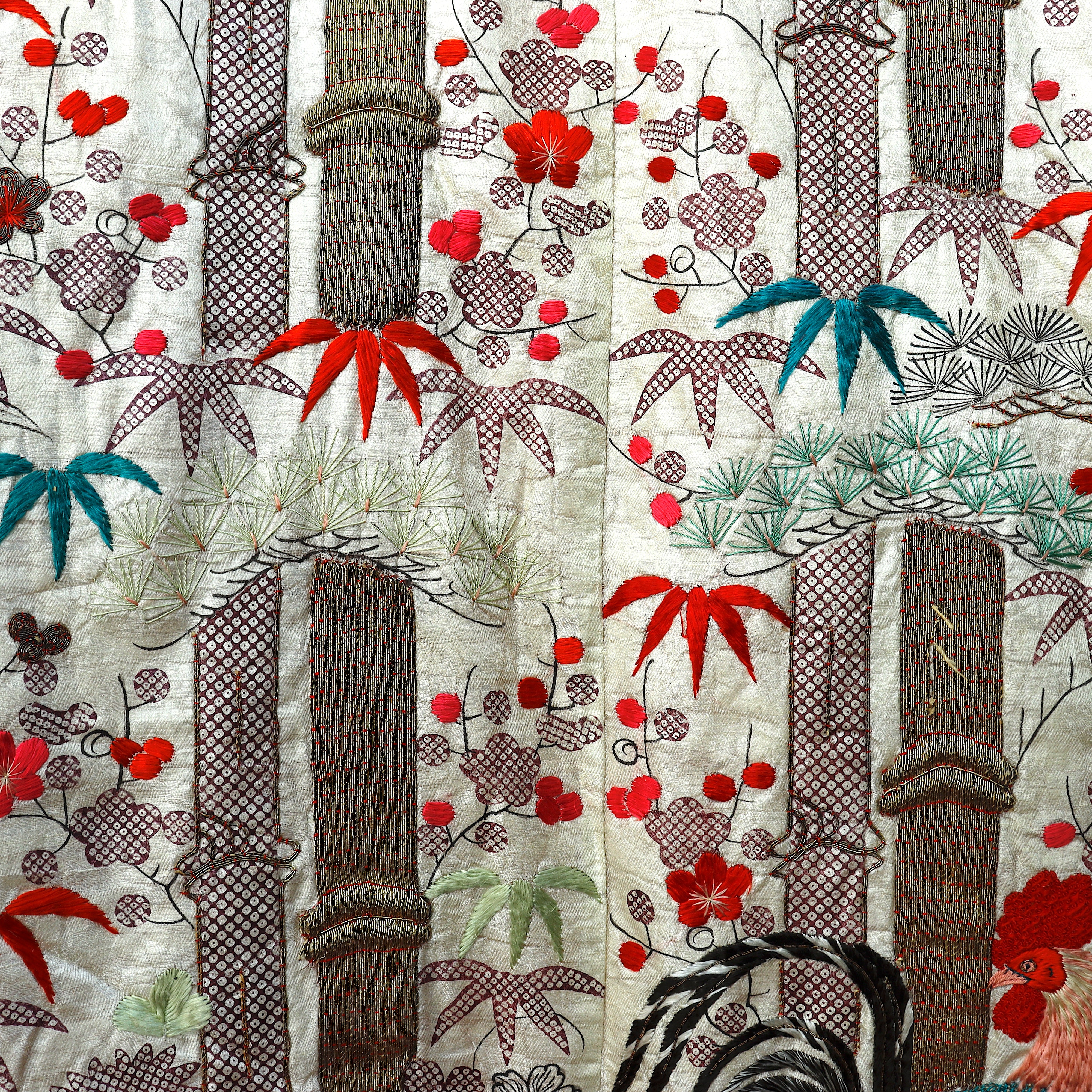 TX4-001: Antique Japanese Uchikake Outer Wedding Robe Early 19th Century