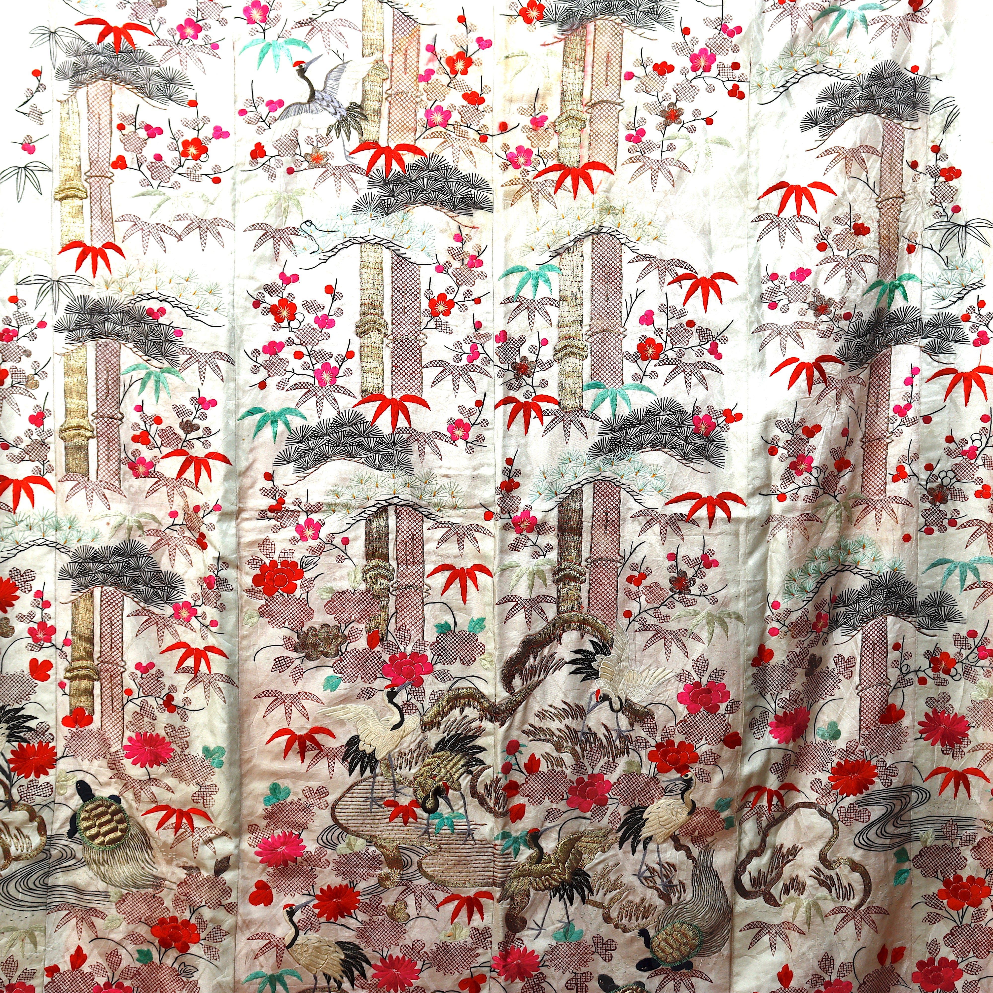 TX4-002: Antique Japanese Uchikake Outer Wedding Cape Early 19th Century