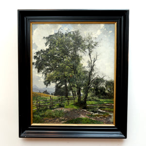 AW072: Louis Boller Late 19th Century Oil on Canvas Landscape Painting