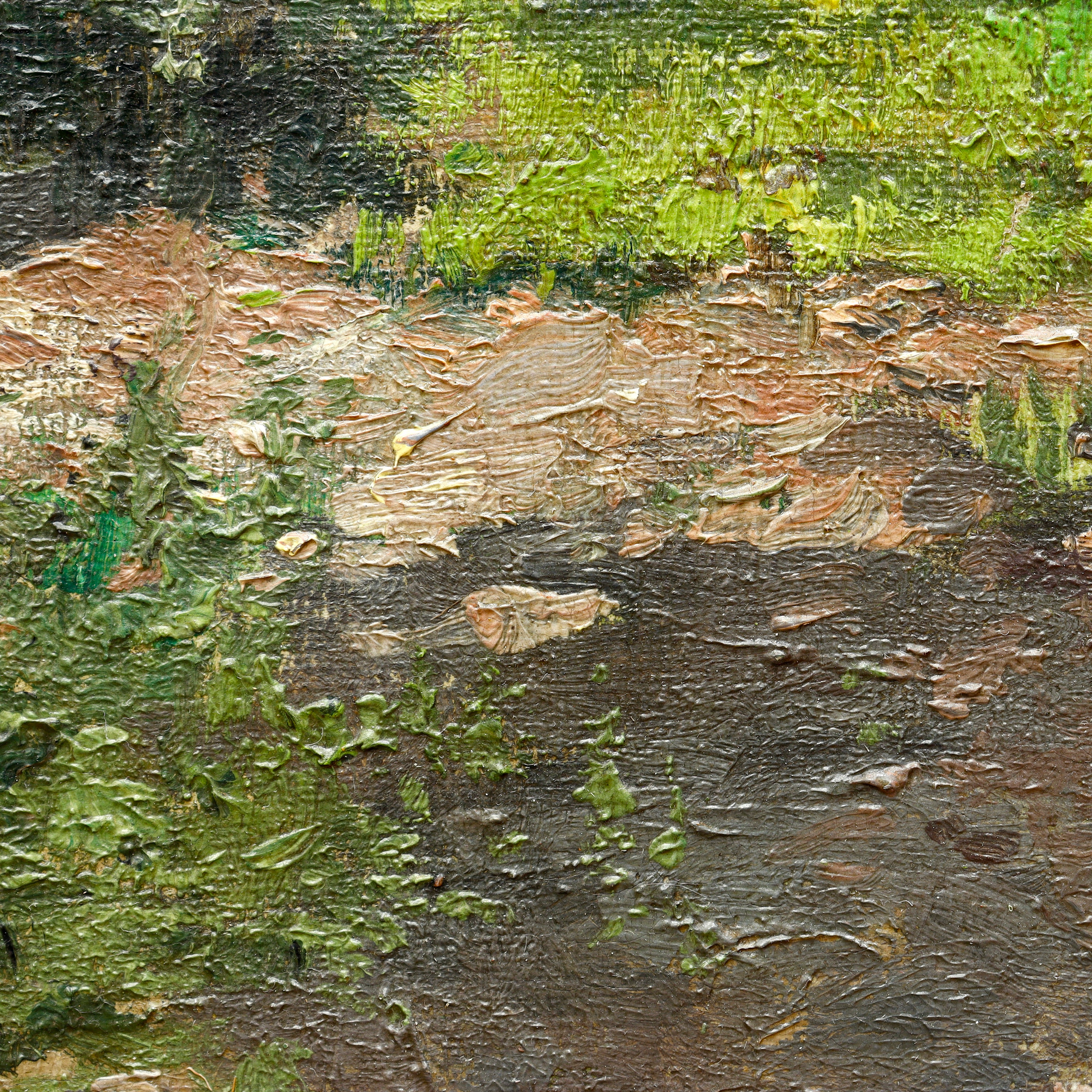 AW072: Louis Boller Late 19th Century Oil on Canvas Landscape Painting