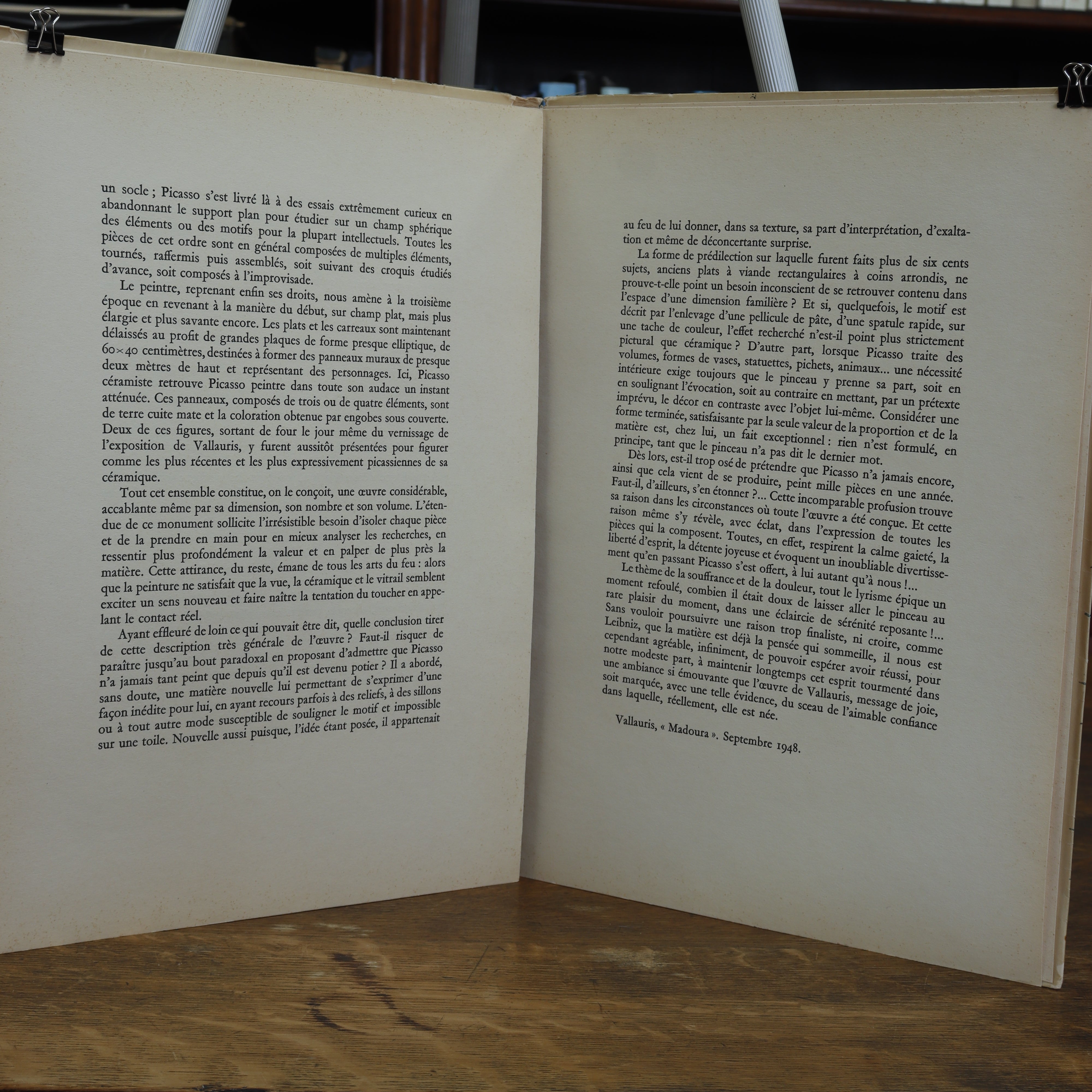 AW8-012: Ceramiques de Picasso Editions D'Art Albert Skira Geneva First Edition 1948