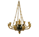 Antique Early19th Century French Empire Style Gilt Metal Eight Light Chandelier | Work of Man