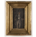 Early 20th American Modernist / Ashcan School - Fancy Man with Cane - Oil on Board Painting | Work of Man