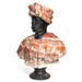 Variegated Red & Black Marble Bust of a Moor | Work of Man