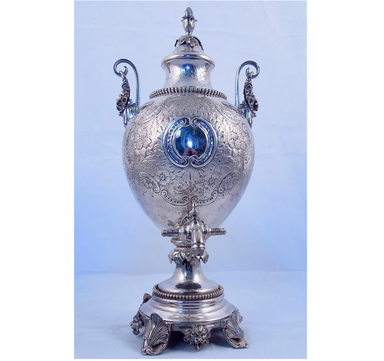 Antique English Sheffield Plate Hot Water Urn | Work of Man