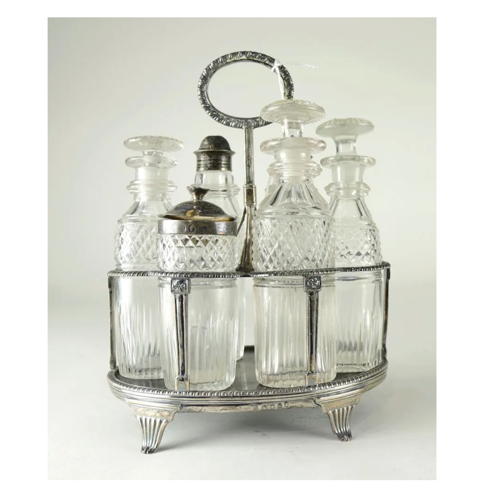 Antique John Emes London Sterling Silver Cruet Set | Work of Man