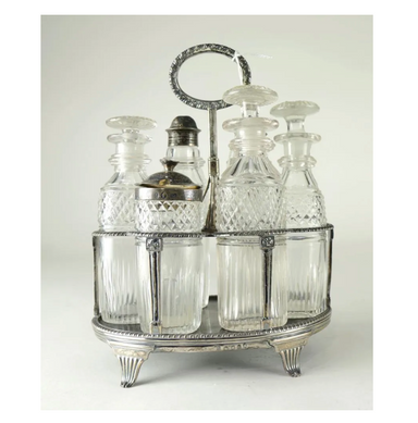 Antique John Emes London Sterling Silver Cruet Set | Work of Man