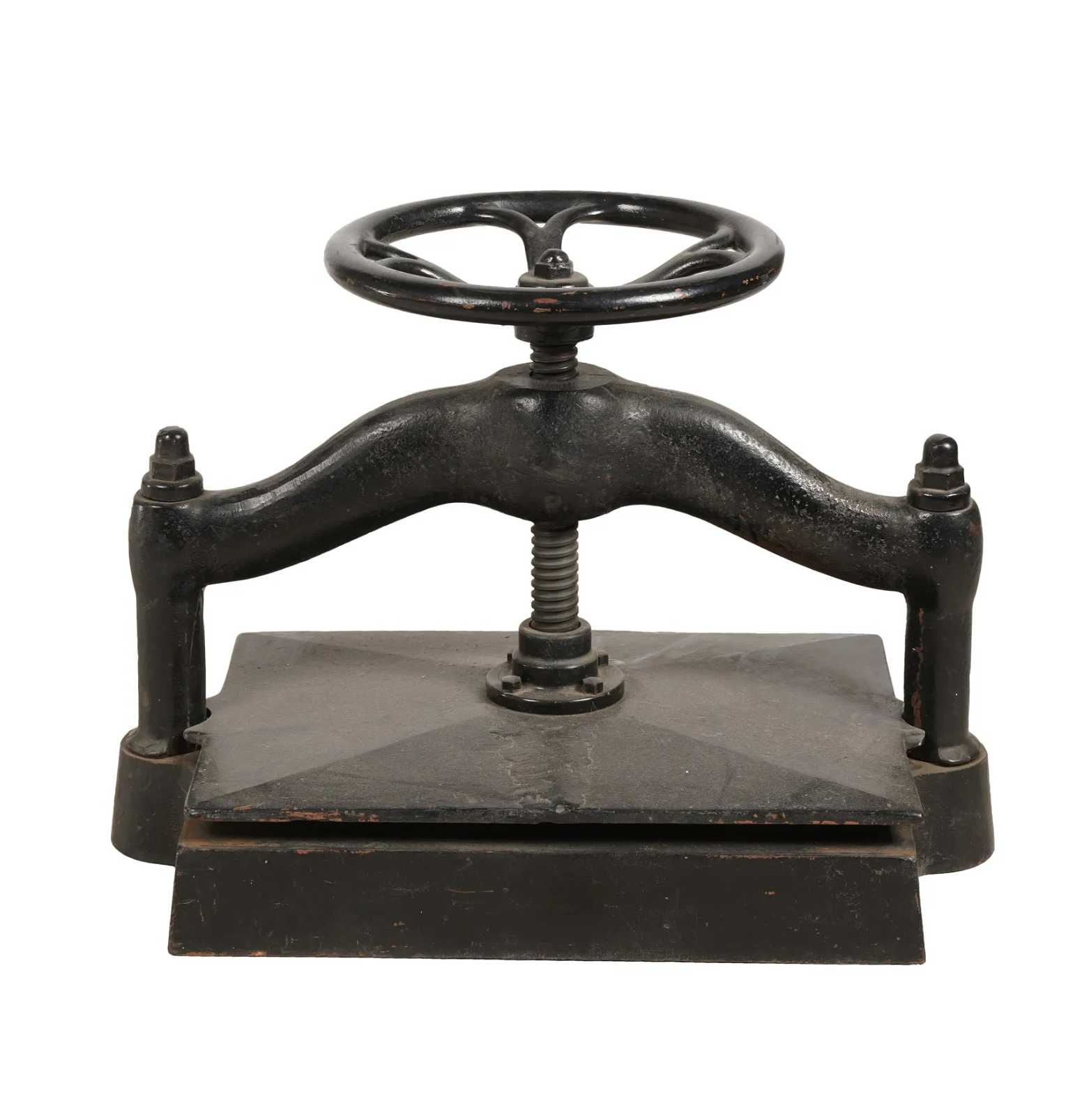 CR9-008: Late 19th C Cast Iron Book Press