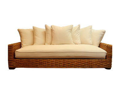 Vintage Restoration Hardware Rattan Sofa | Work of Man