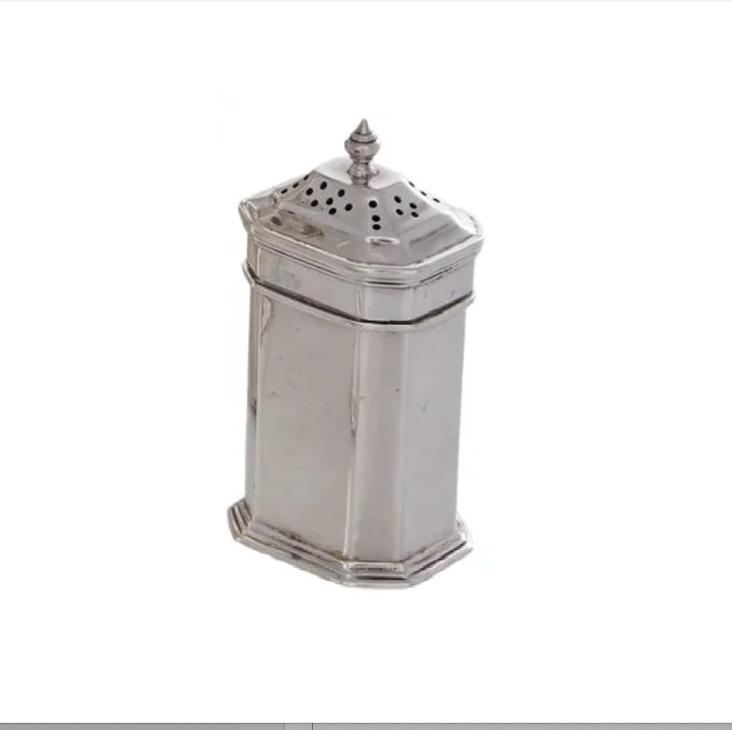 Antique English JB Chatterley Sterling Pepper Shaker | Work of Man