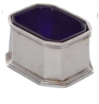 Antique English JB Chatterley Sterling Open Salt | Work of Man