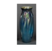 Antique Chris Funk Blue Art Glass Vase, Signed | Work of Man