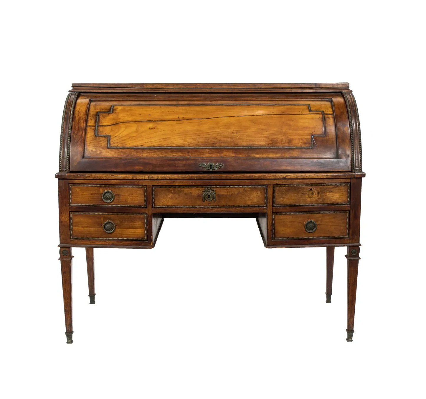 Antique Circa 1800 French Directoire Cylinder Desk | Work of Man