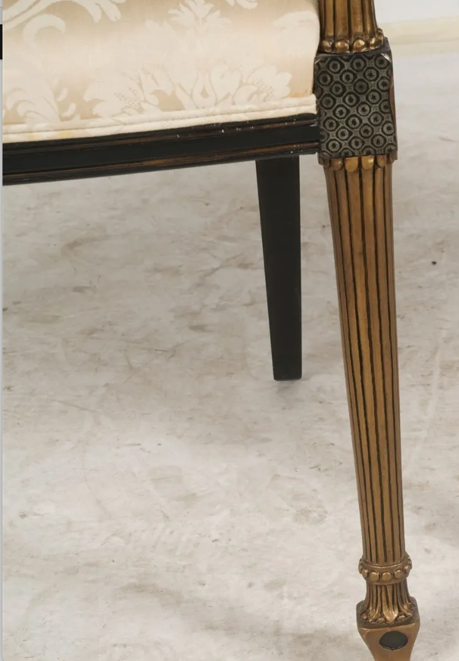 AF2-046:  Late 20th Century English Regency Style Chinoiserie Arm Chair