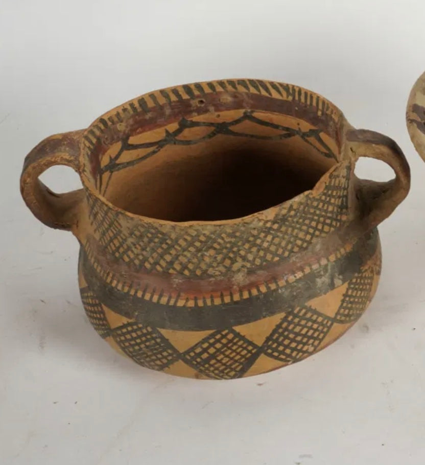 DA5-024: Early Chinese Neolithic Period Two Handled Cup From Machang Phase of Majiayao Culture